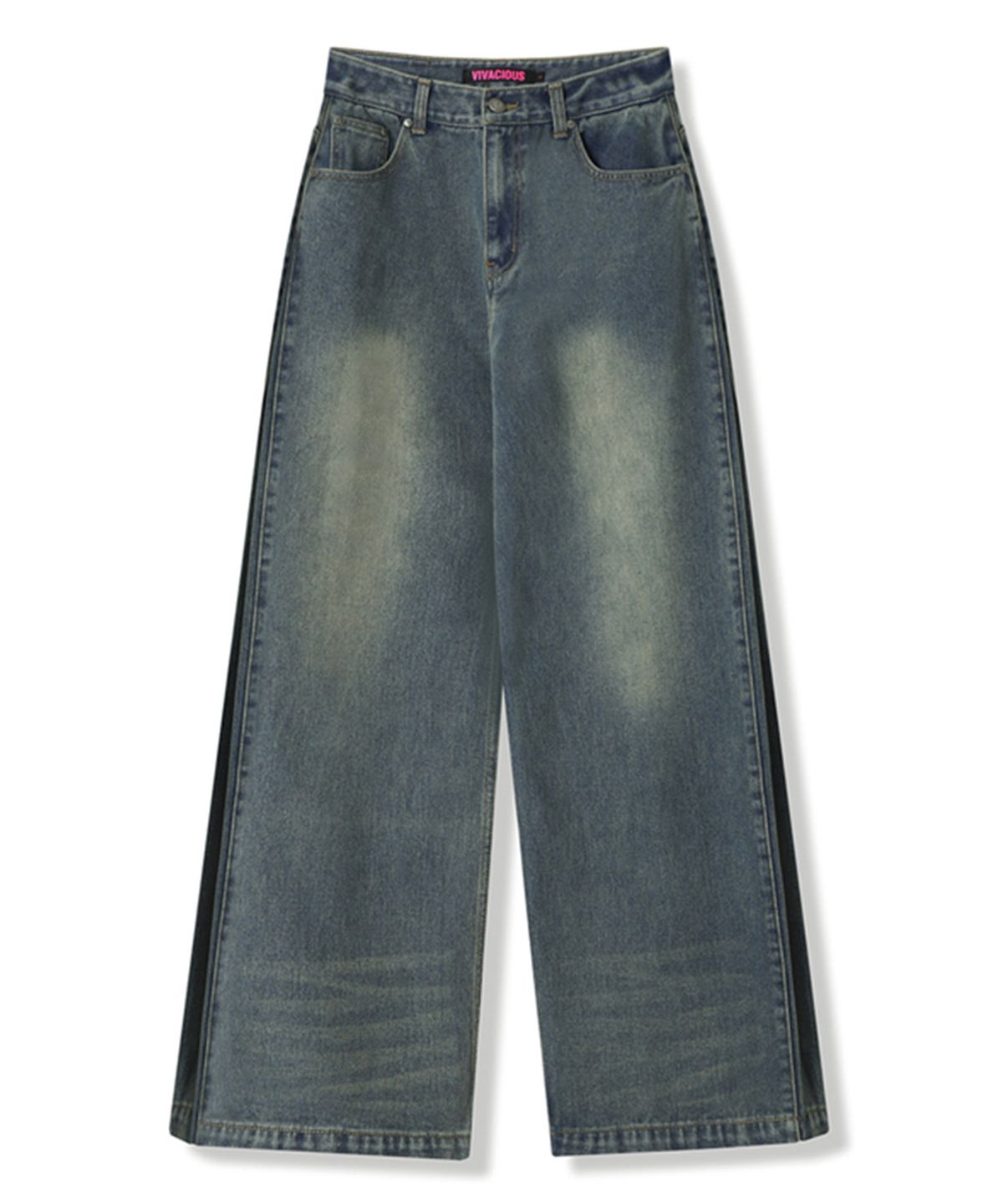 비바셔스(VIVACIOUS) Second Side-Point Pants YELLOW BLUE