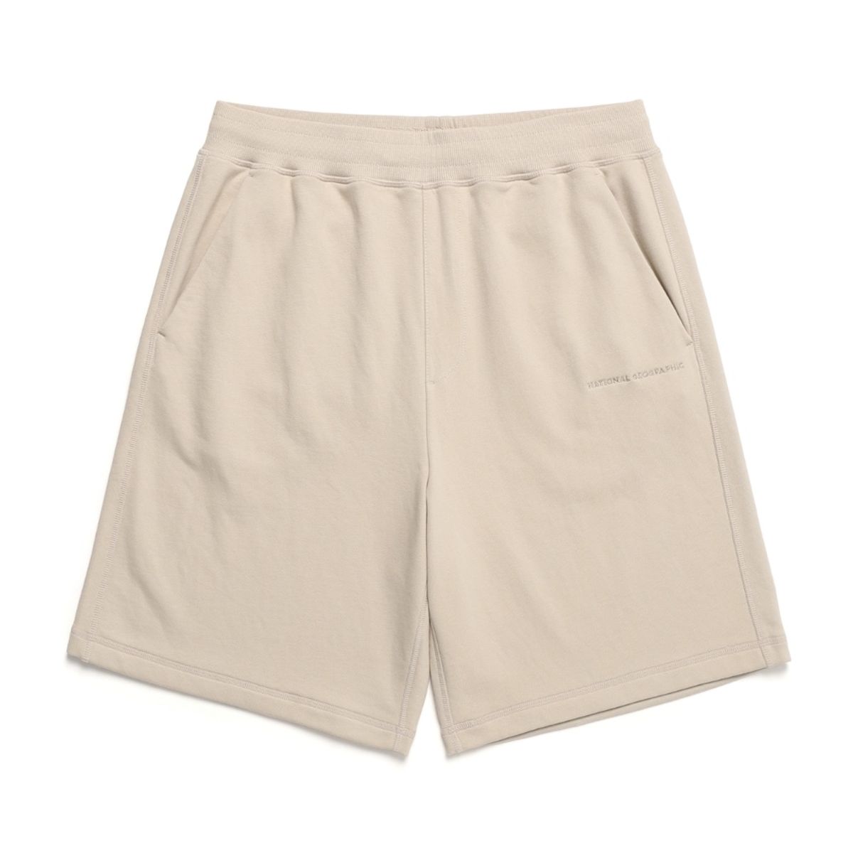 내셔널지오그래픽(NATIONALGEOGRAPHIC) N242UHP030 피타 세미 와이드 숏 팬츠 OAK BEIGE