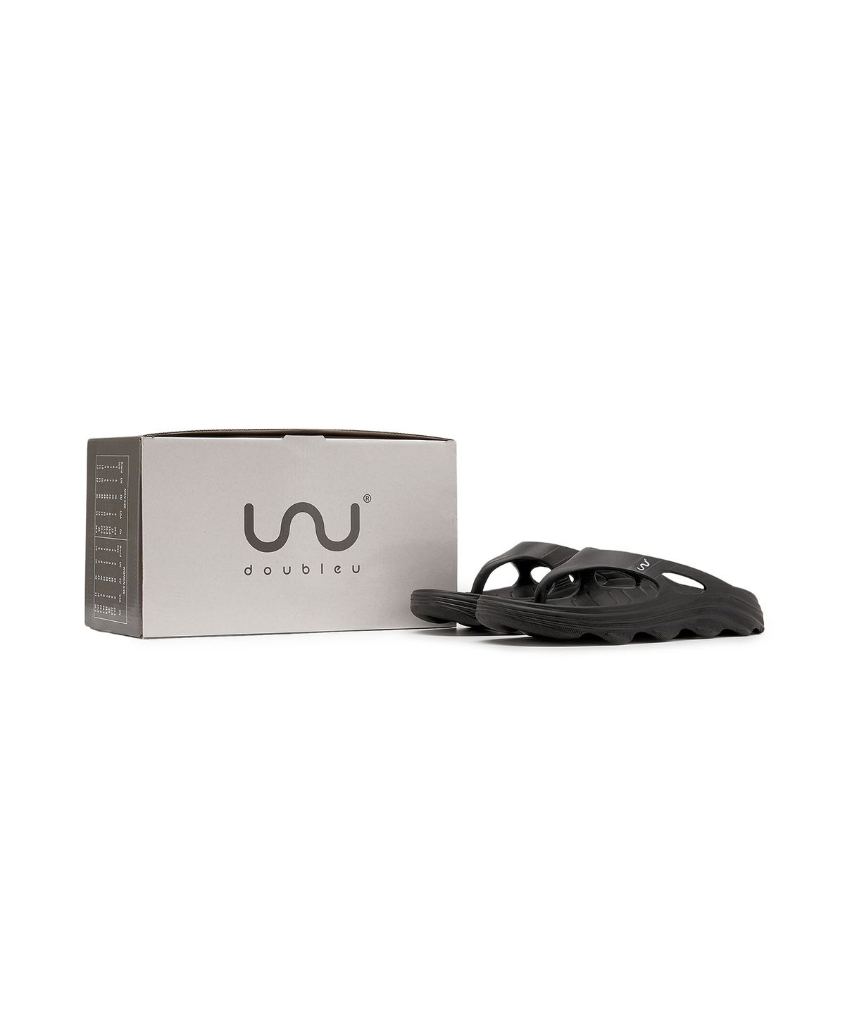 더블유(DOUBLEU) RIVA SLIDE - BLACK / 7403