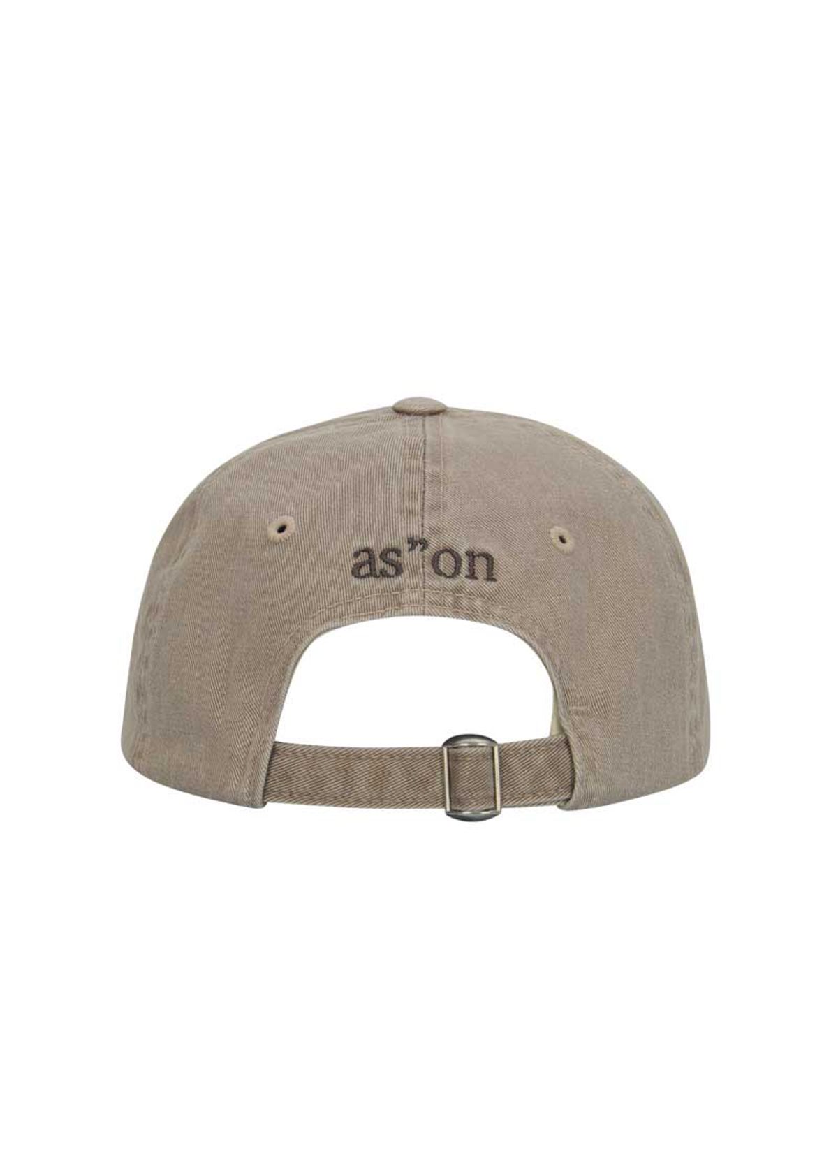 애즈온(ASON) PATCH BALL CAP / BEIGE