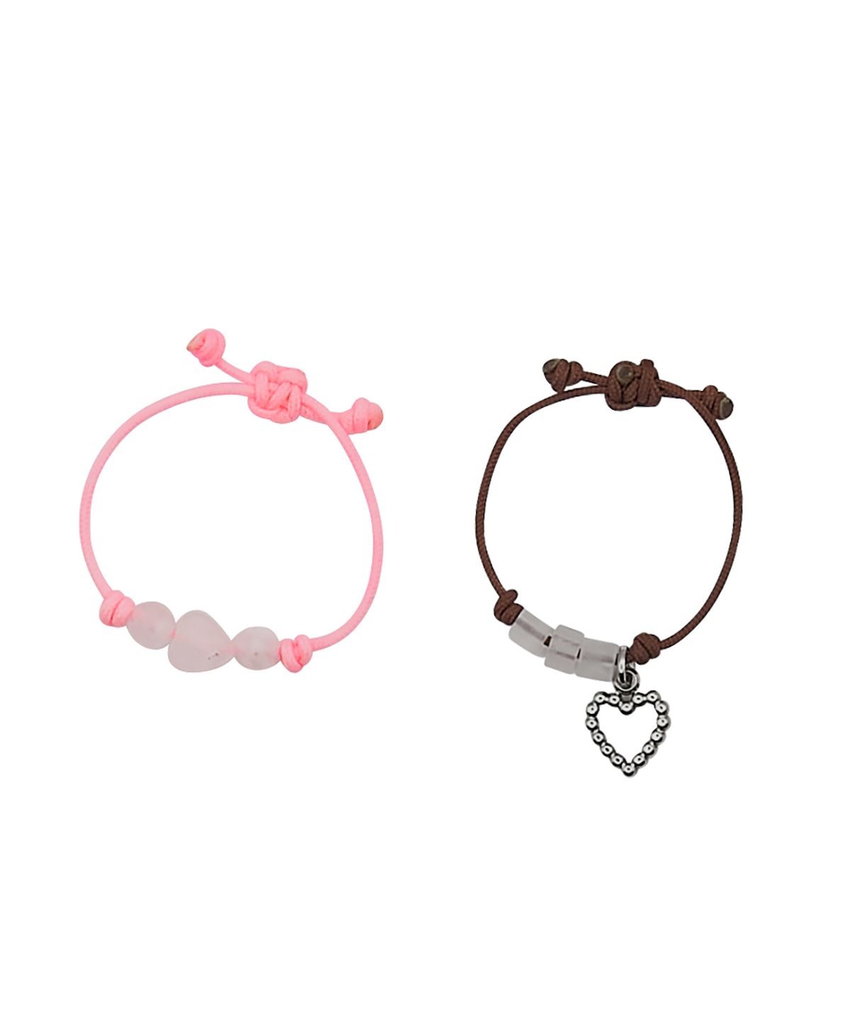 엔프프(NFF) gem string ring set-pink brown