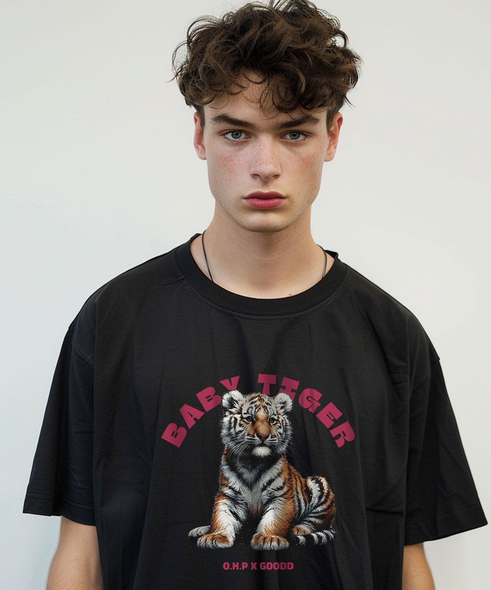 MUSINSA公式 | OHP OHPxGOODD4 アギトラ虎セミオーバー半袖Tシャツ