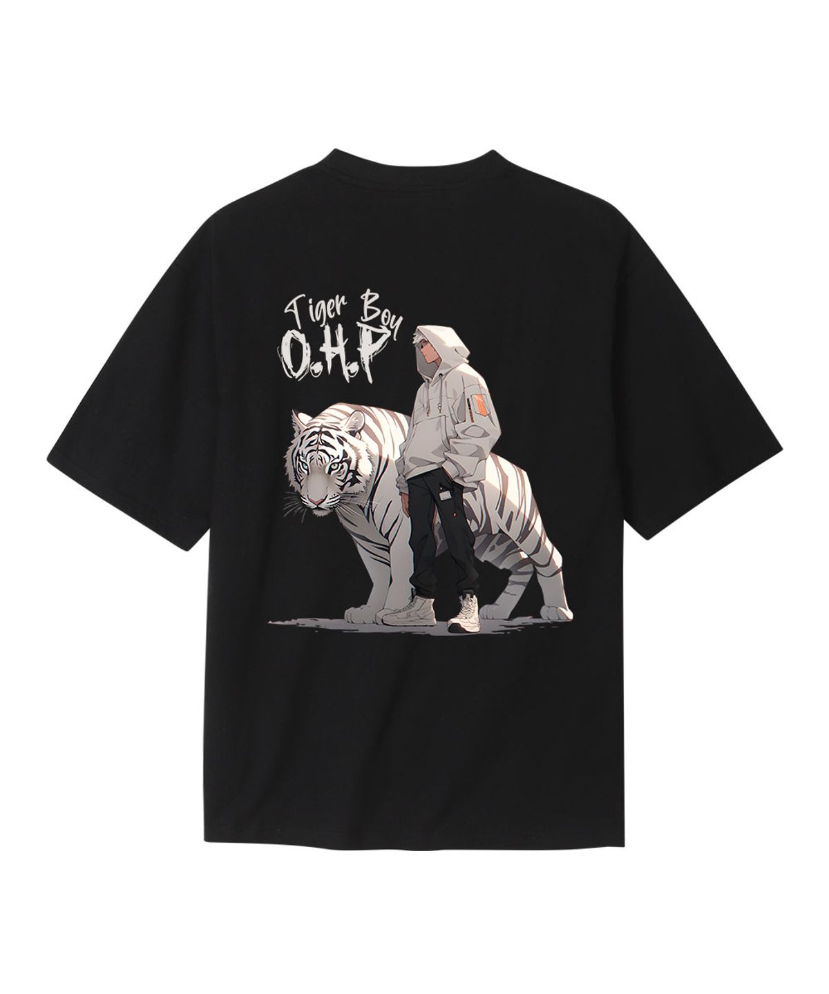 원헌드레드퍼센트(OHP) OHPxHARMONIA b백호와소년 세미오버 반팔티