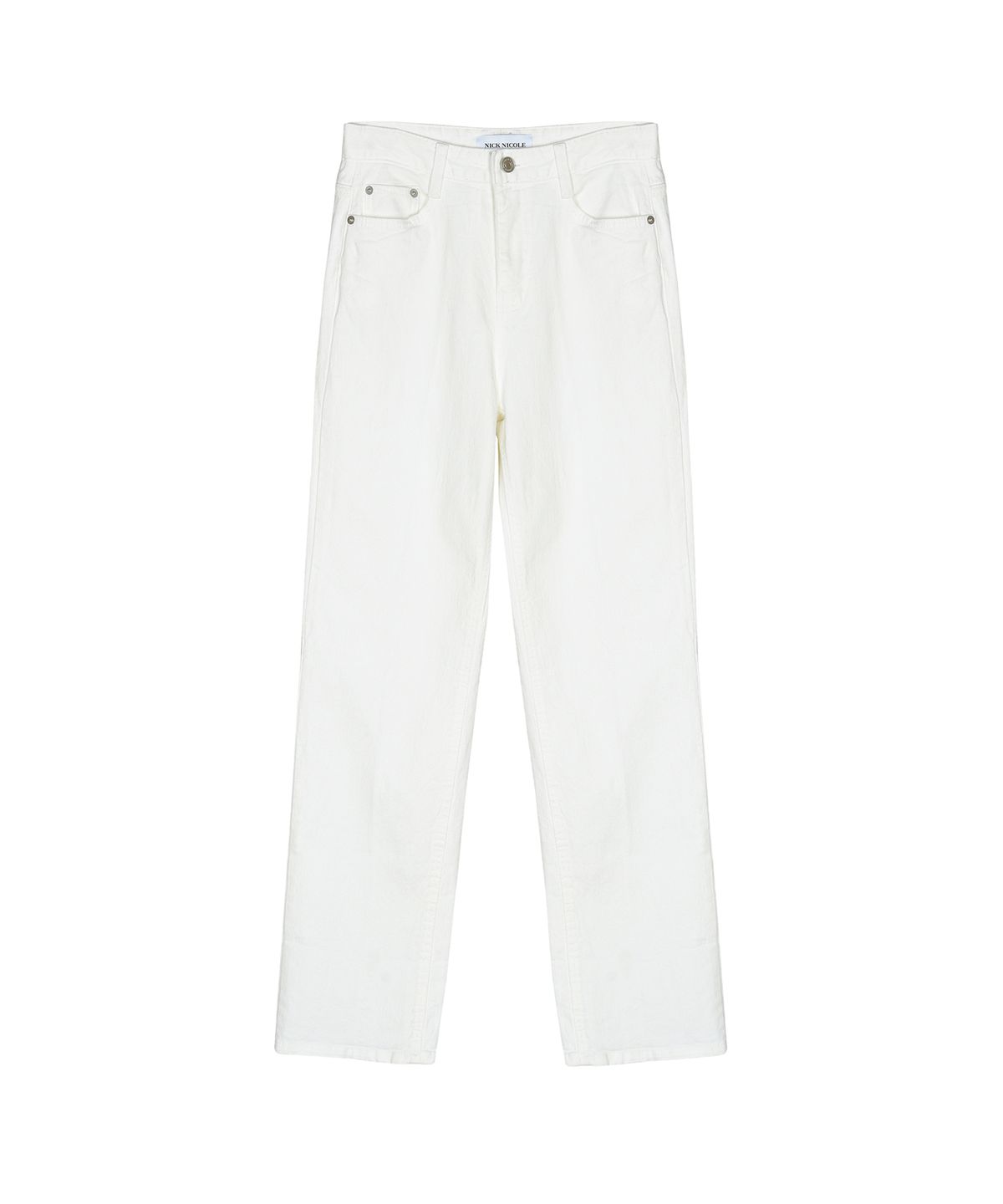 닉앤니콜(NICK&NICOLE) ROLL-UP DENIM COTTON PANTS_WHITE