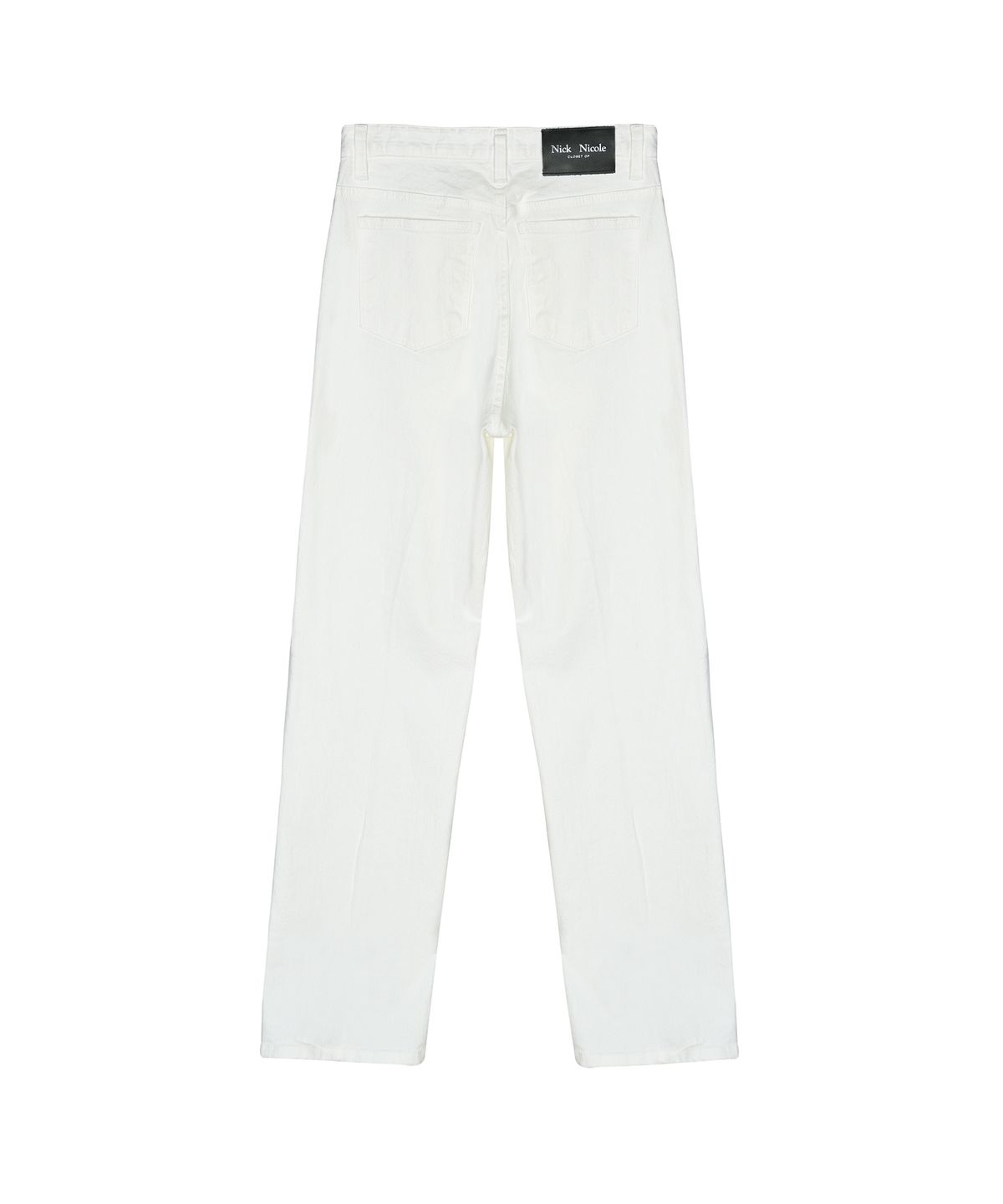 닉앤니콜(NICK&NICOLE) ROLL-UP DENIM COTTON PANTS_WHITE