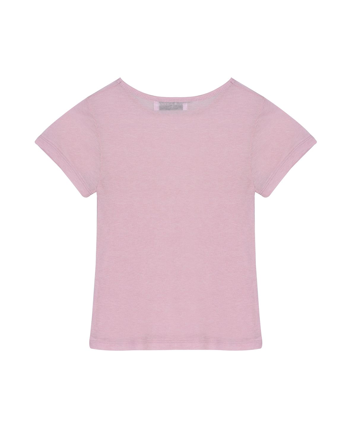 닉앤니콜(NICK&NICOLE) WOOL TENCEL HALF TEE_PINK