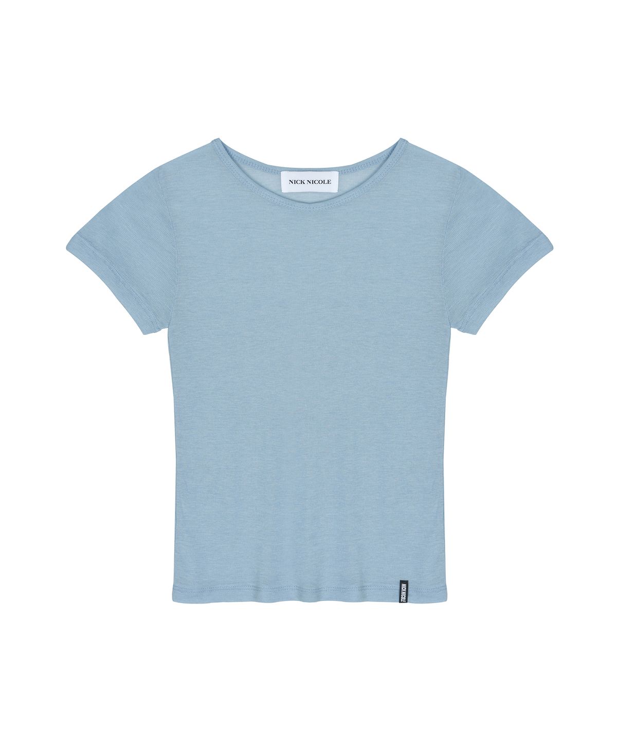 닉앤니콜(NICK&NICOLE) WOOL TENCEL HALF TEE_SORA