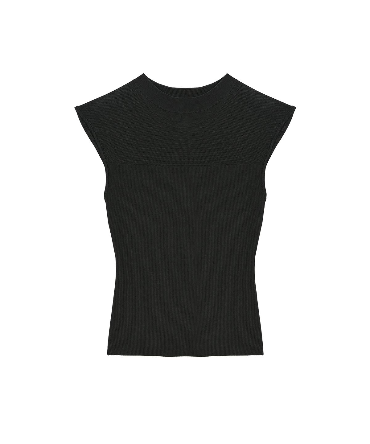 닉앤니콜(NICK&NICOLE) SHEER LINE SLEEVELESS_CHARCOAL