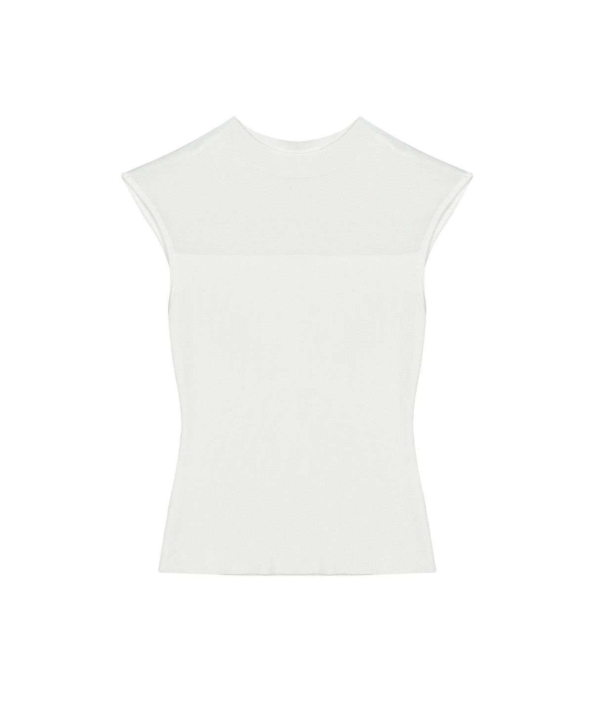 닉앤니콜(NICK&NICOLE) SHEER LINE SLEEVELESS_IVORY