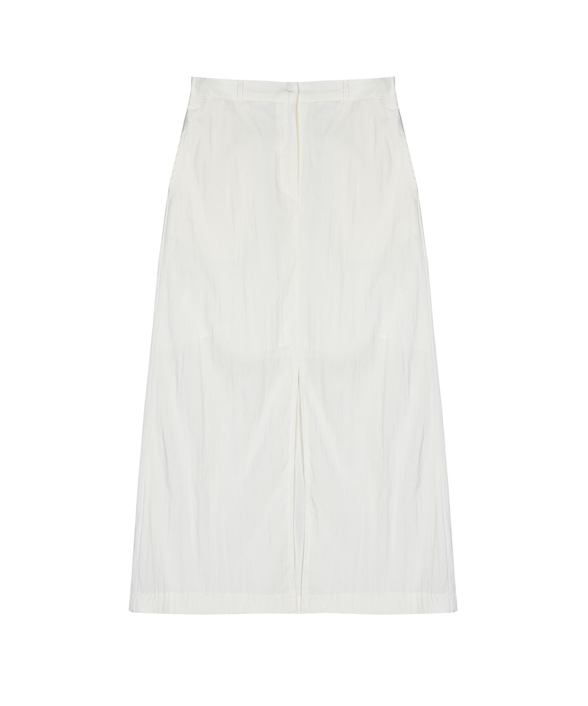 닉앤니콜(NICK&NICOLE) SEERSUCKER SLIT LONG SKIRT_IVORY