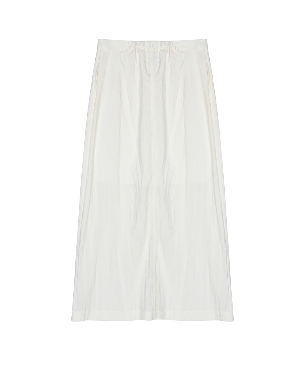 닉앤니콜(NICK&NICOLE) SEERSUCKER SLIT LONG SKIRT_IVORY