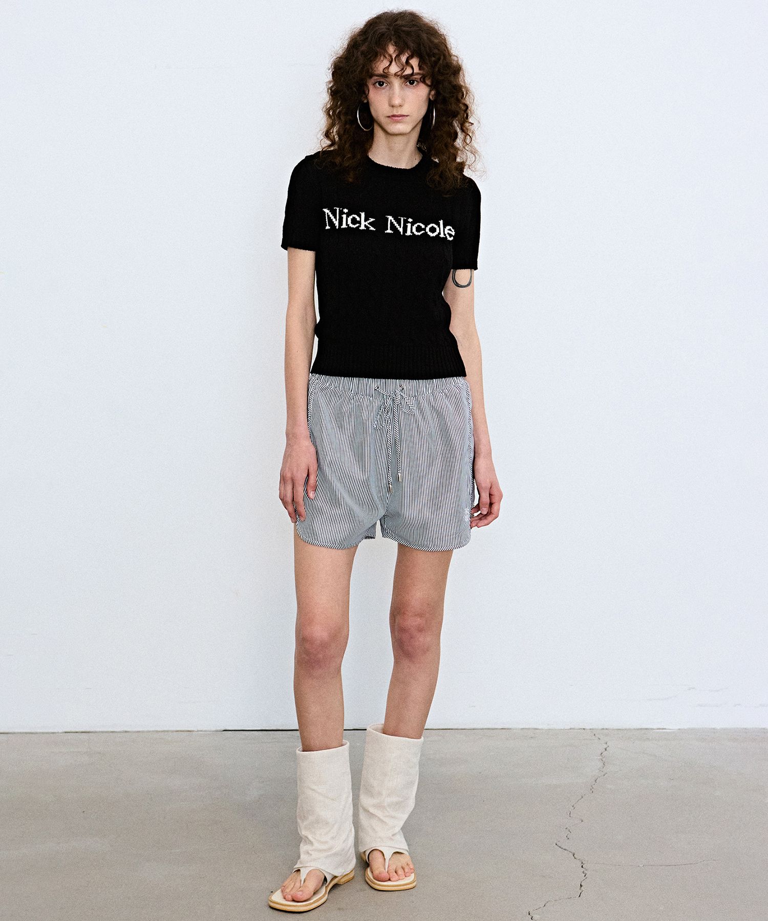 MUSINSA公式 | NICK&NICOLE NICK NICOLE CABLE HALF KNIT_BLACK MUSINSA公式 | NICK&NICOLE NICK NICOLE CABLE HALF KNIT_BLACK