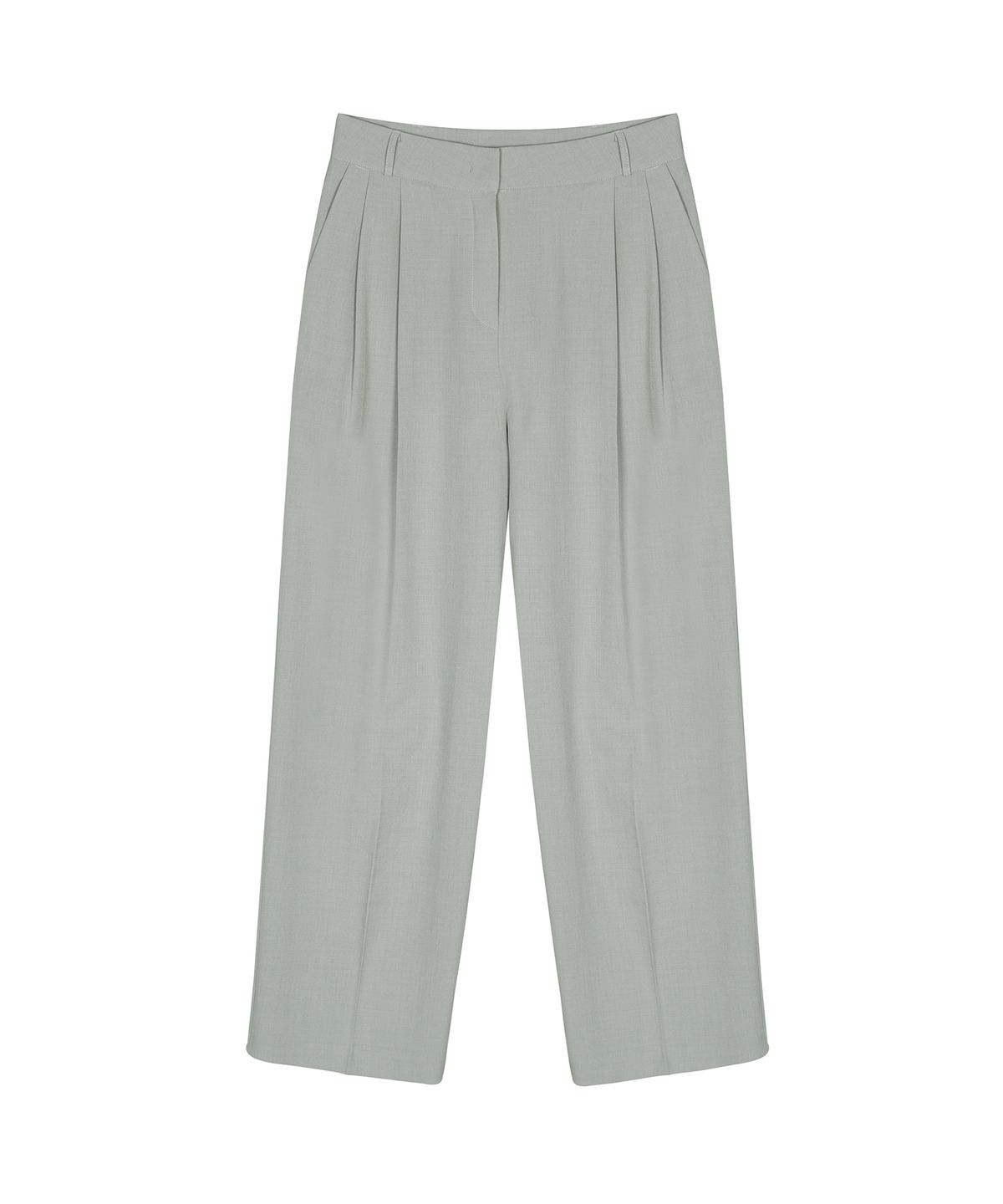 닉앤니콜(NICK&NICOLE) MINIMAL LONG PINTUCK SLACKS_GRAY