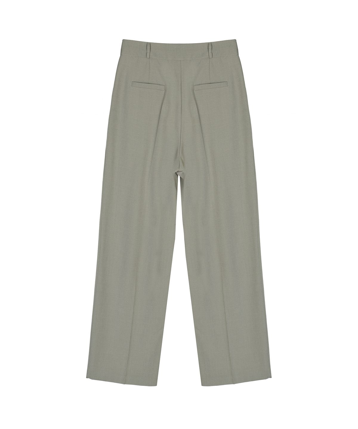 닉앤니콜(NICK&NICOLE) MINIMAL LONG PINTUCK SLACKS_KHAKI GRAY