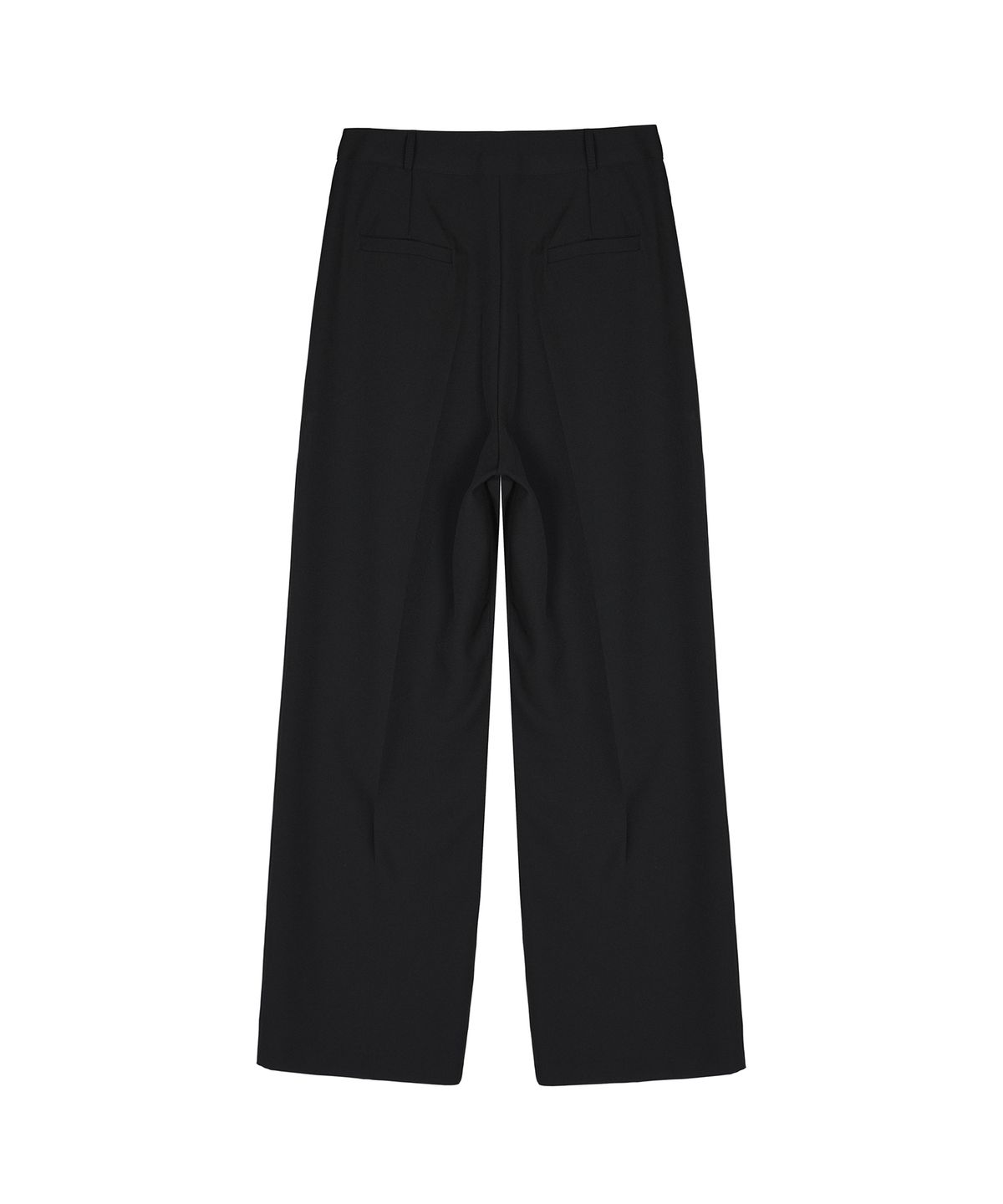 닉앤니콜(NICK&NICOLE) MINIMAL LONG PINTUCK SLACKS_BLACK