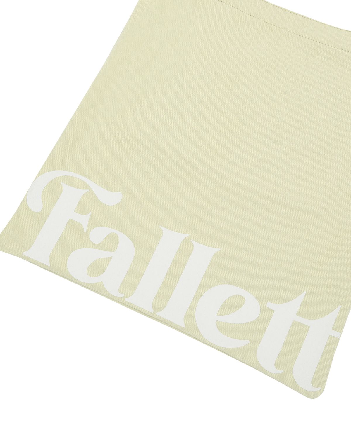 팔렛(FALLETT) 스토리 로고 에코백 라이트 옐로우