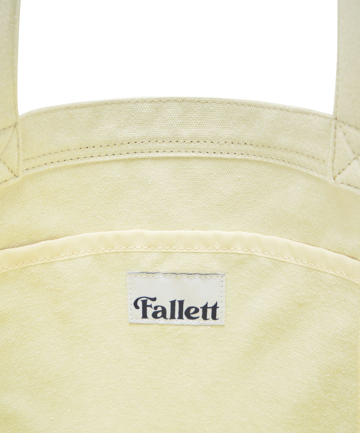 팔렛(FALLETT) 스토리 로고 에코백 라이트 옐로우