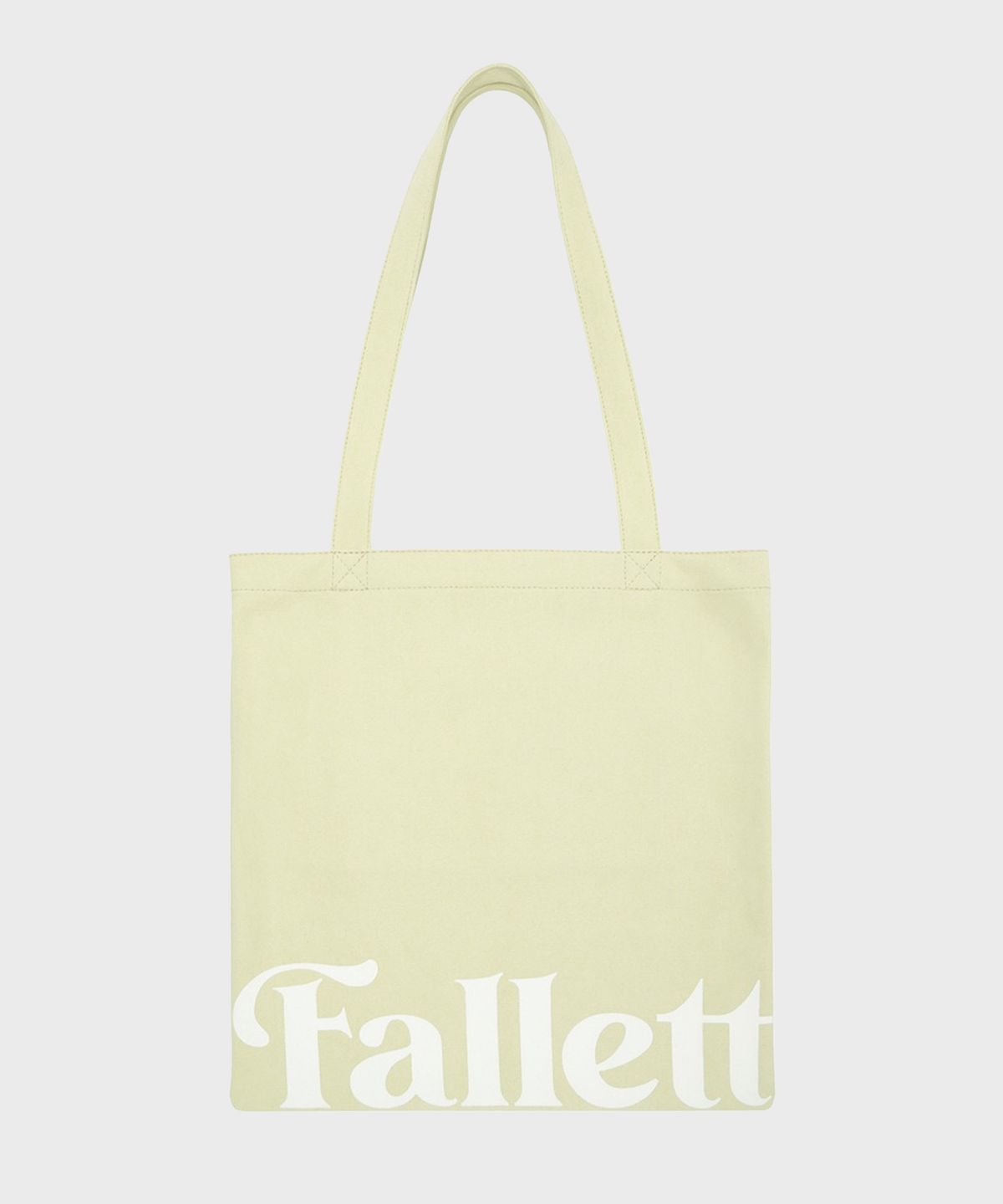 팔렛(FALLETT) 스토리 로고 에코백 라이트 옐로우