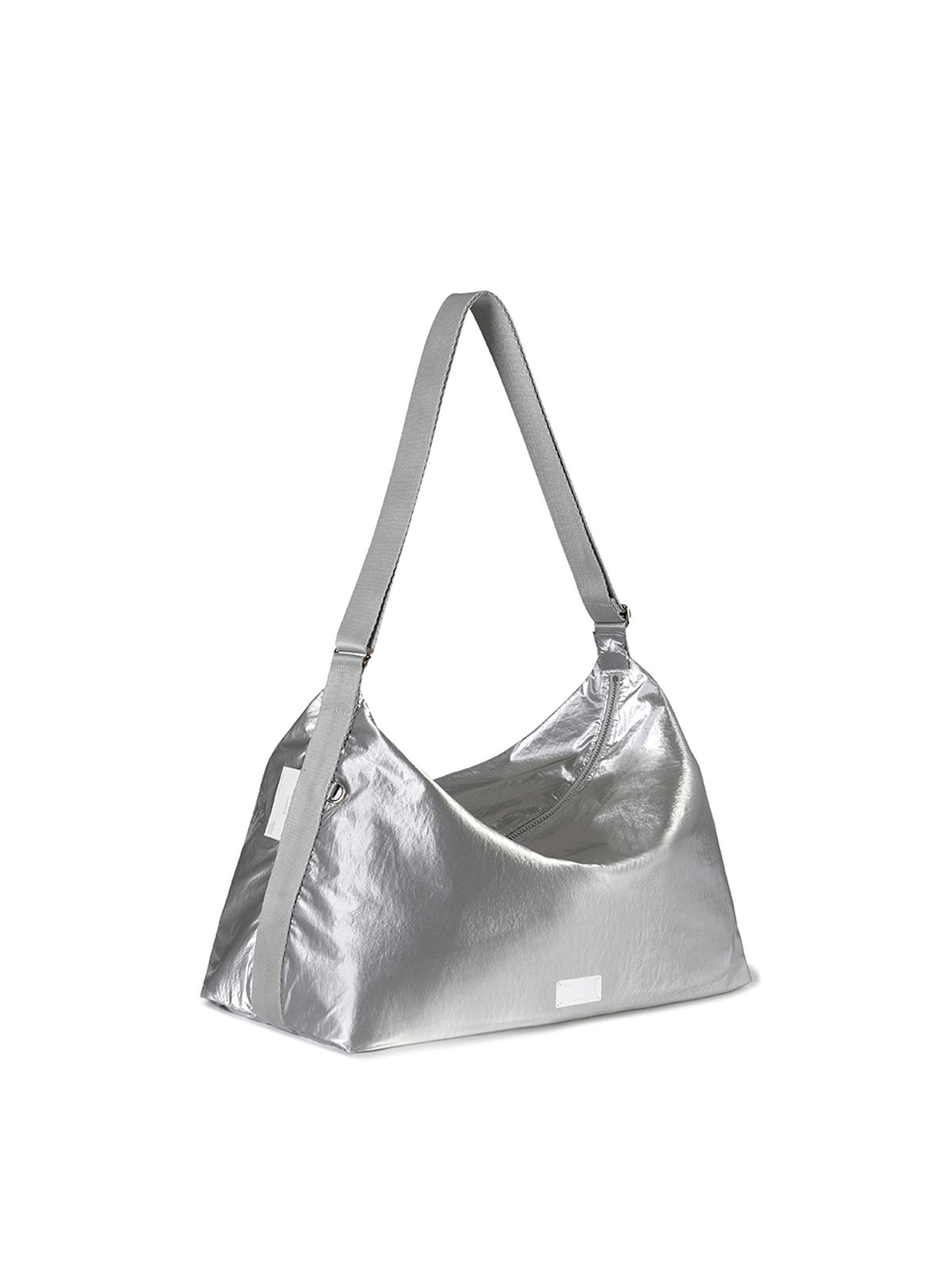 페넥(FENNEC) FABRIC HOBO BAG - SILVER