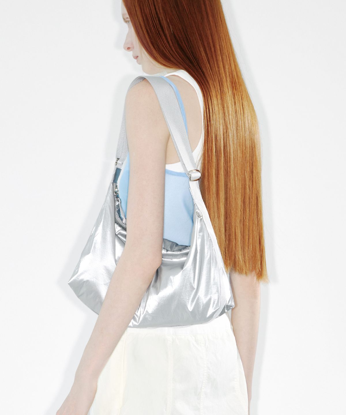 페넥(FENNEC) MEDIUM HOBO - SILVER