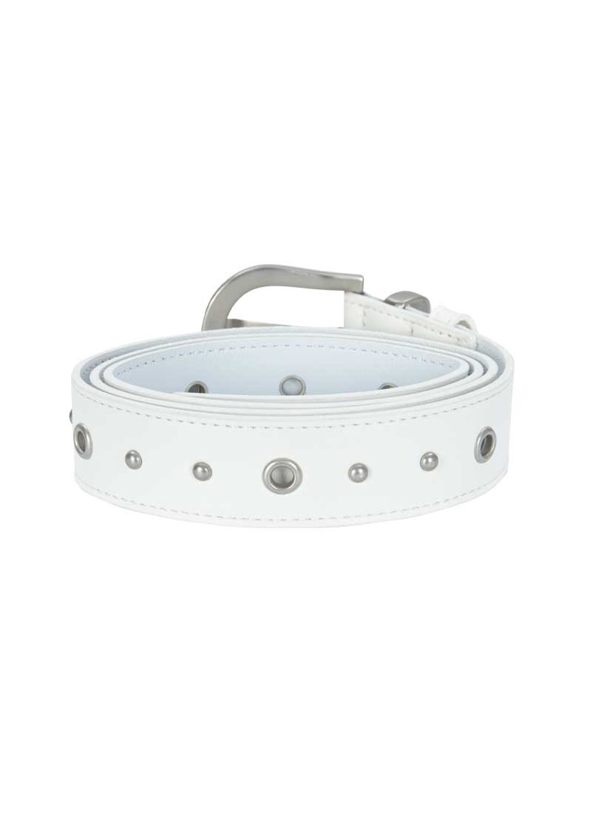 애즈온(ASON) TWINS EYELET BELT / WHITE