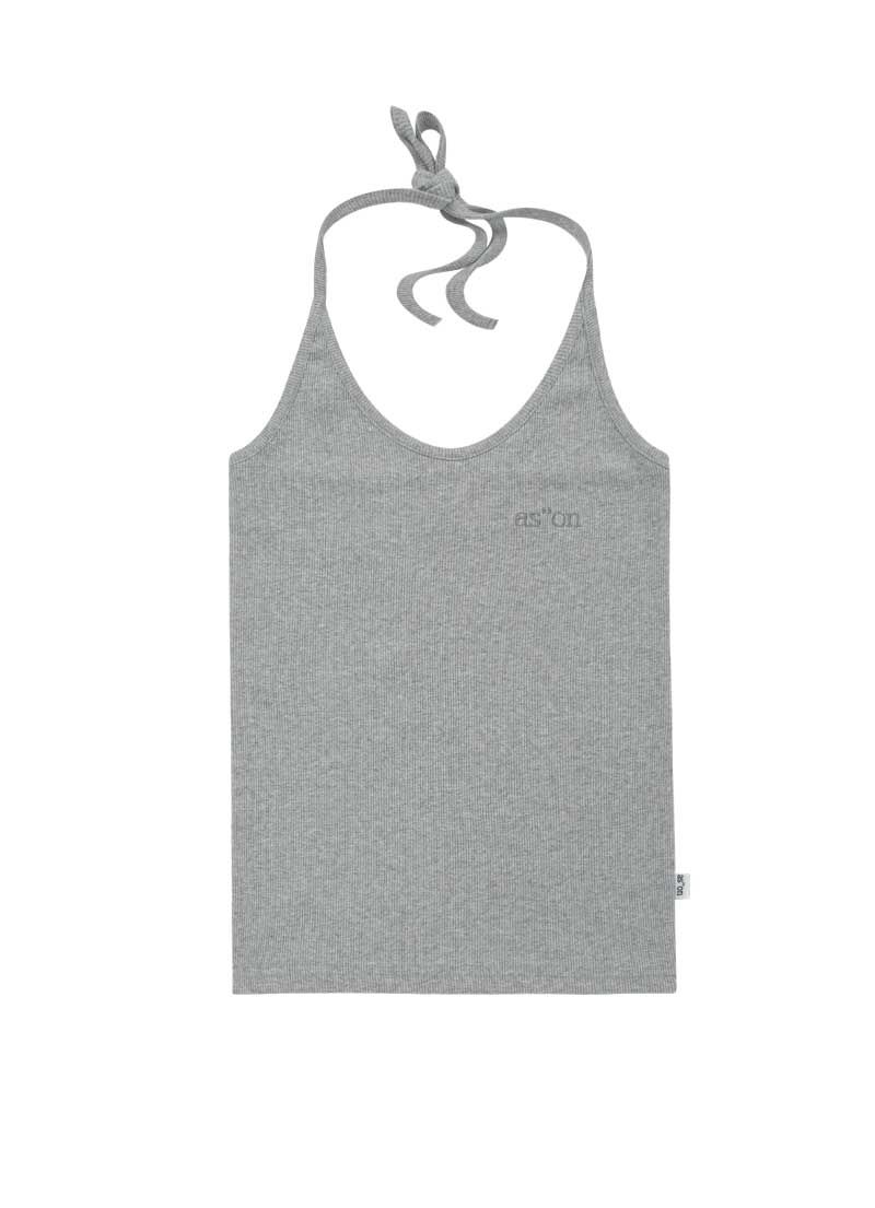 MUSINSA公式 | ASON HATTIE HALTER NECK SLEEVELESS / GRAY