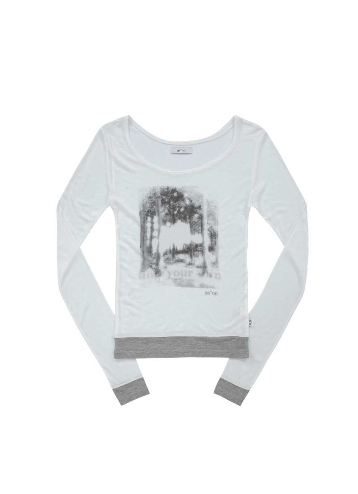 애즈온(ASON) FOREST LAYERED T / WHITE