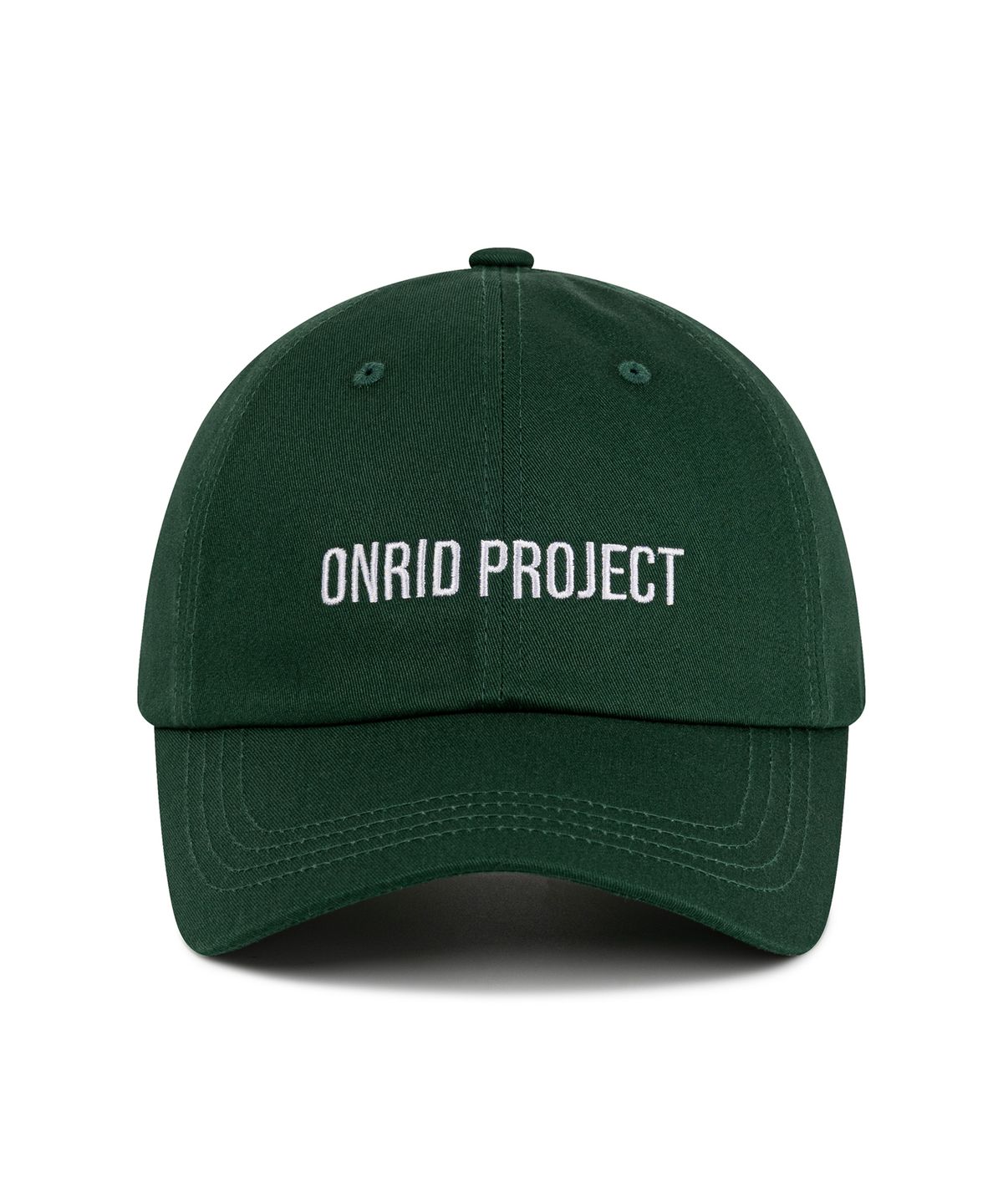 온리드프로젝트(ONRIDPROJECT) 에센셜 로고 볼캡 - 그린