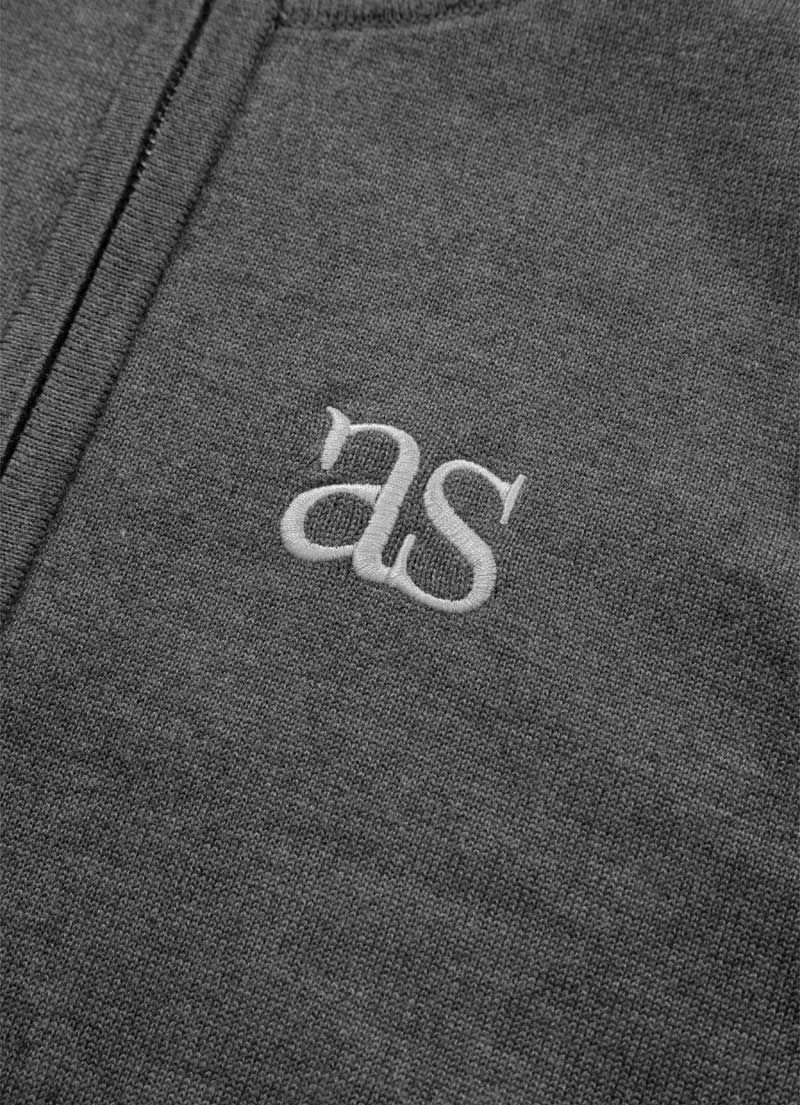 全国送料無料の通販 MUSINSA | ASON MARON KNIT ZIP-UP / CHARCOAL トップス
