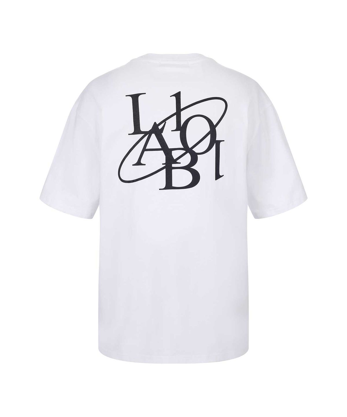 랩원오원(LAB101) 타원 라인 로고 티셔츠 (BLACK)