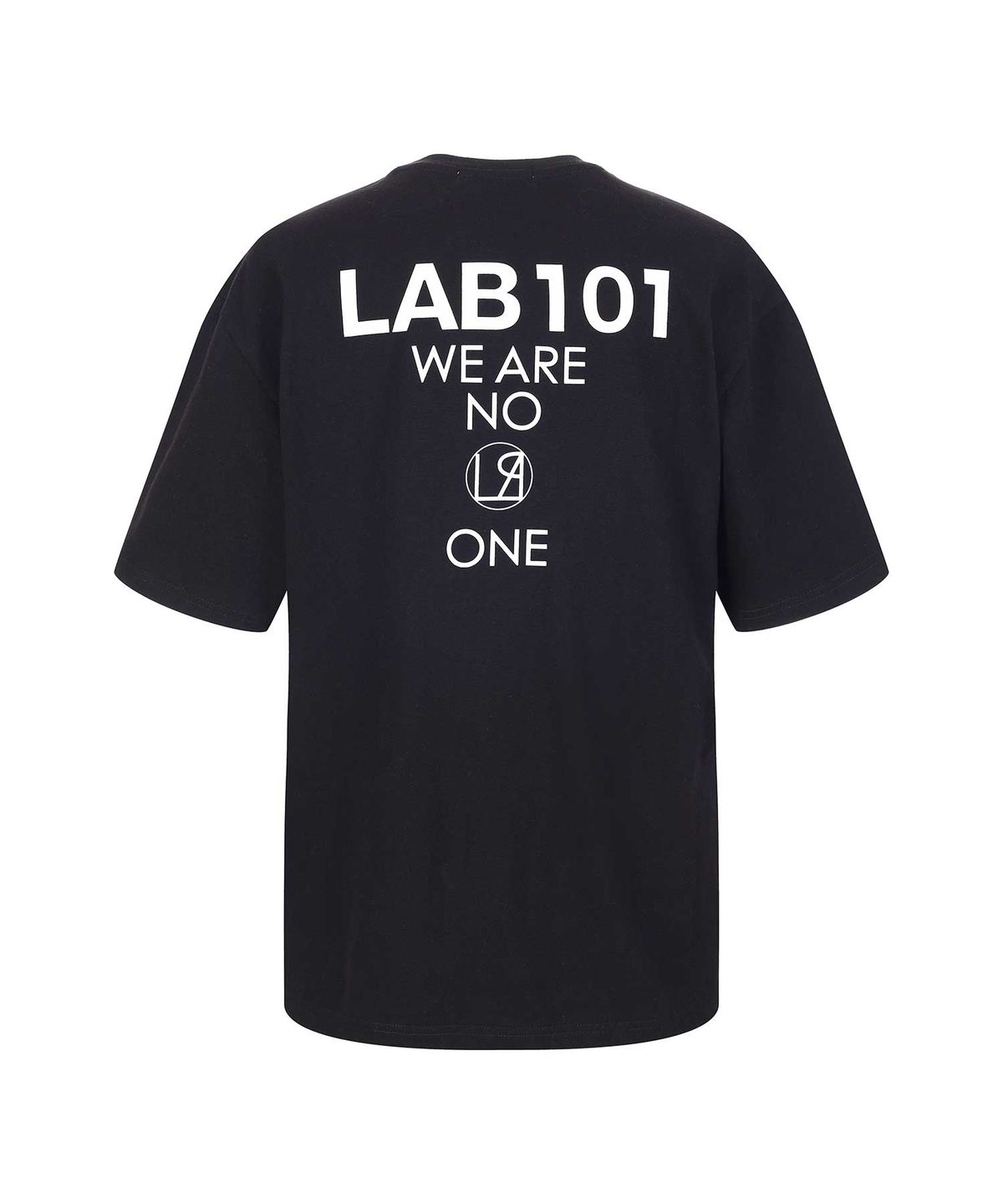랩원오원(LAB101) 로고 레터링 티셔츠 (BLACK)