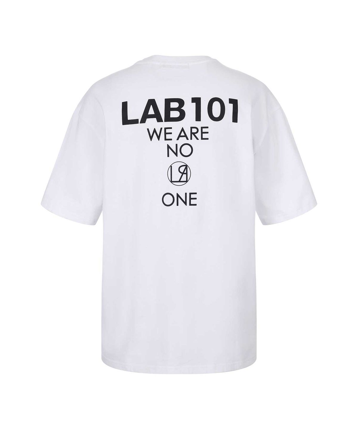 랩원오원(LAB101) 로고 레터링 티셔츠 (WHITE)