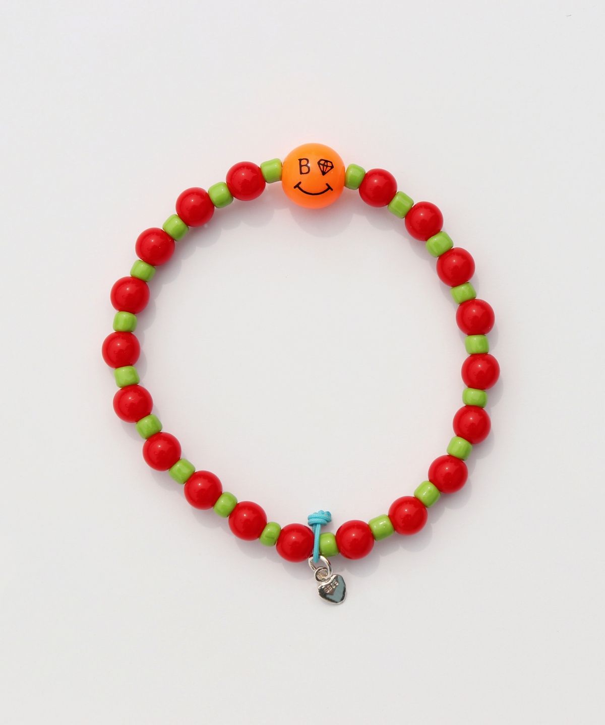 봉보(BONBEAU) Kitsch color face smile ball Bracelet 키치 컬러 스마일 참 아크릴 볼 비즈 팔찌
