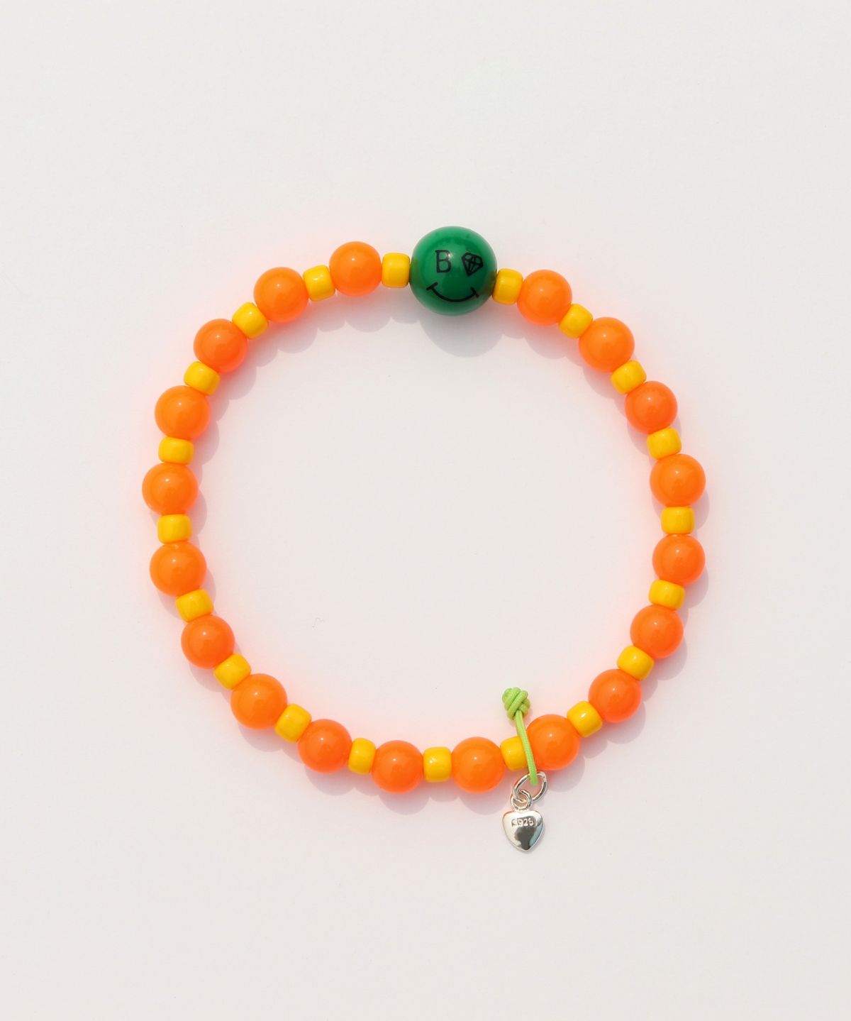 봉보(BONBEAU) Kitsch color face smile ball Bracelet 키치 컬러 스마일 참 아크릴 볼 비즈 팔찌