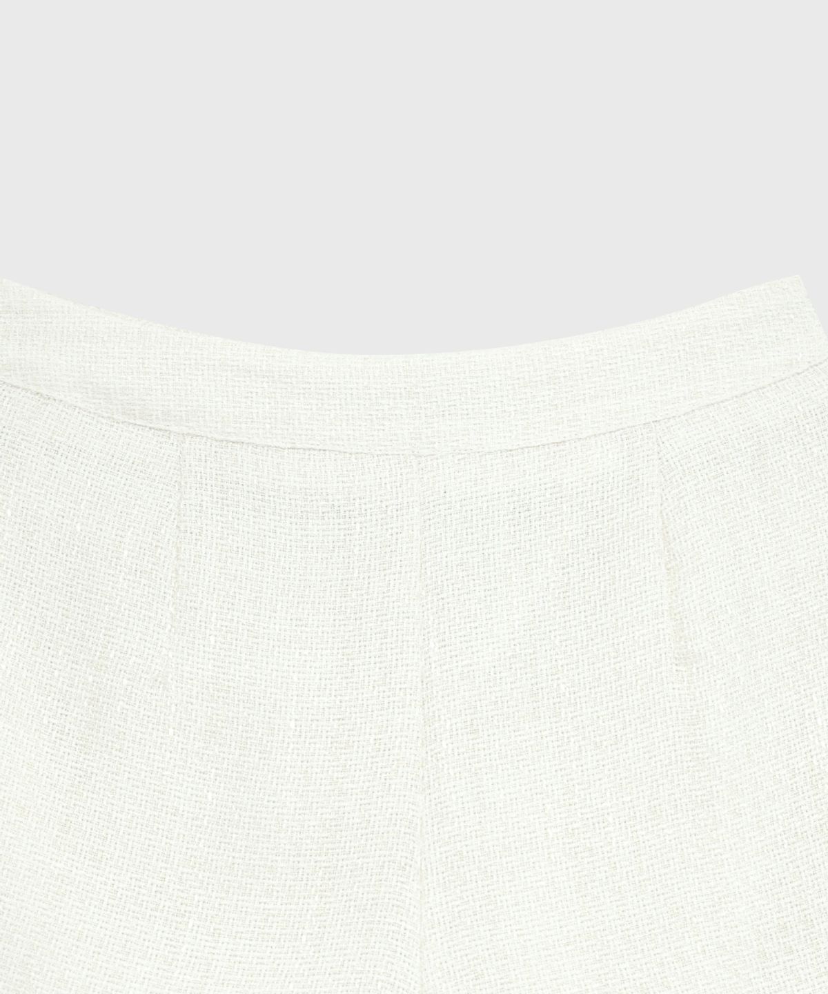 320쇼룸(320SHOWROOM) Tape Trimming Tweed Shorts Cream