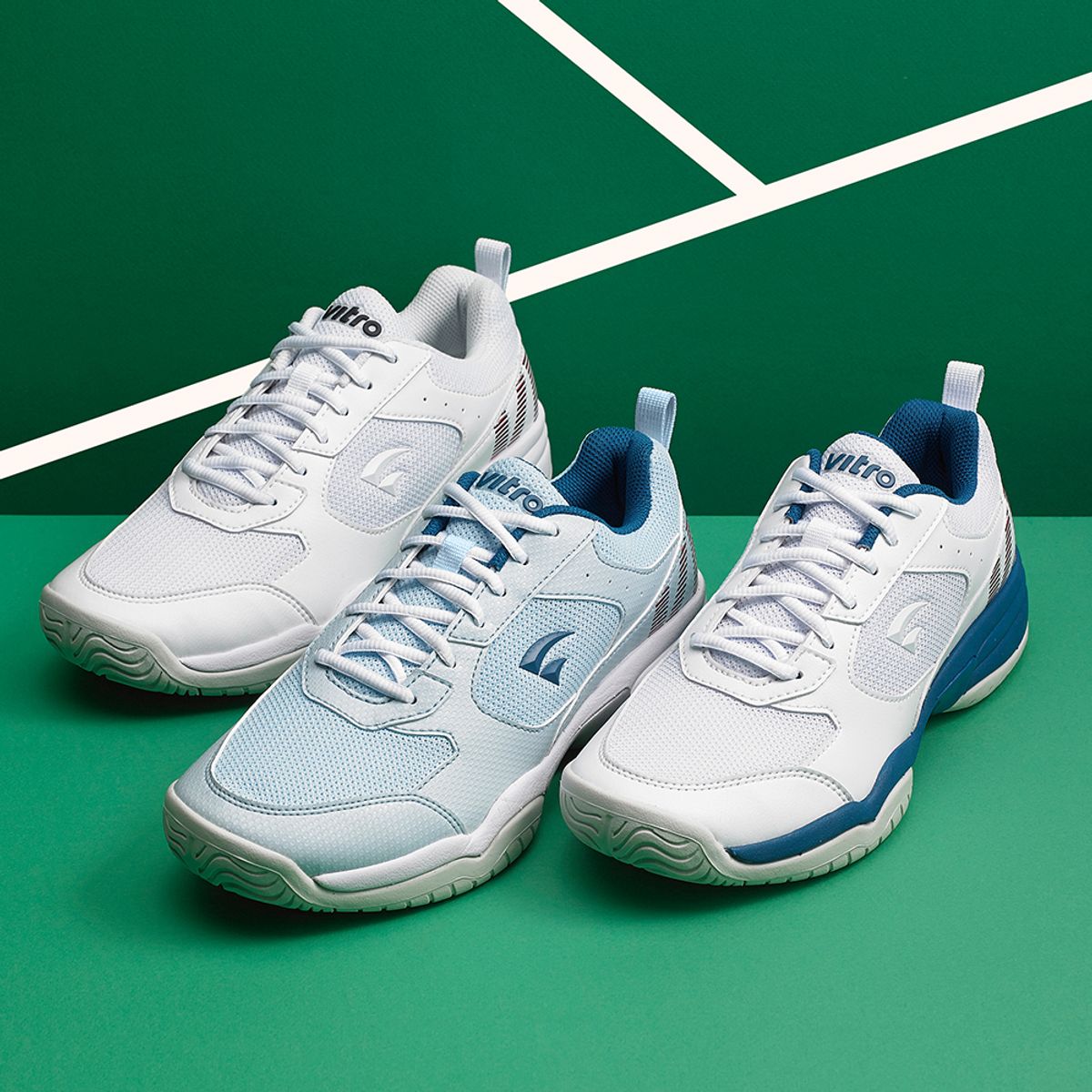 비트로(VITRO) 남녀공용 테니스화 더비 DERBY(WHT/T.BLUE)