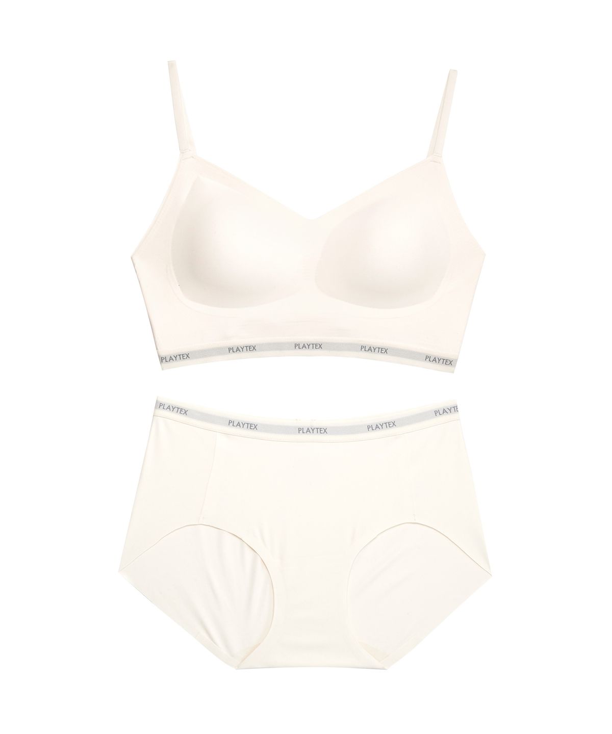 플레이텍스(PLAYTEX) 노와이어 퓨징 크롭탑 팬티 세트