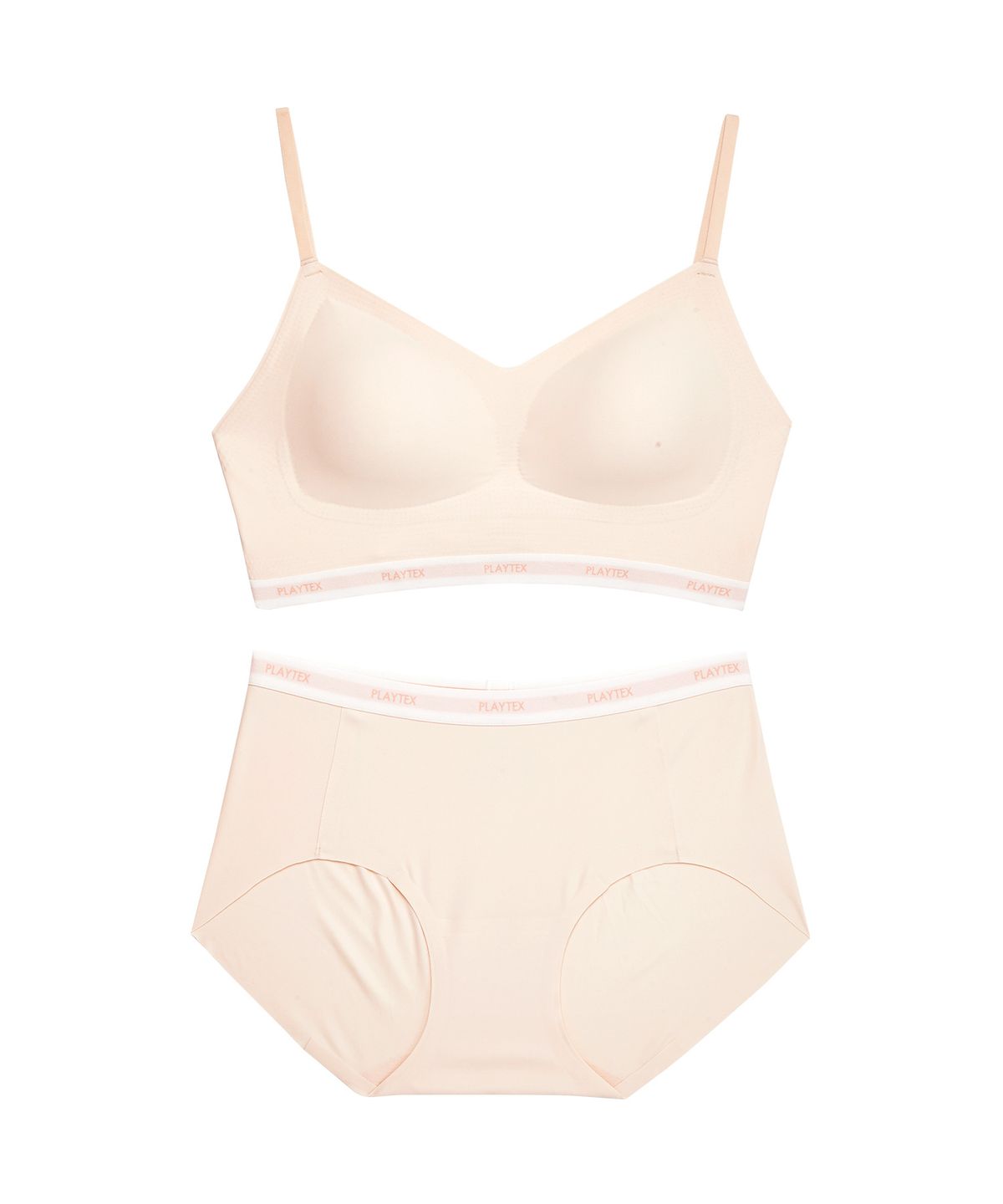 플레이텍스(PLAYTEX) 노와이어 퓨징 크롭탑 팬티 세트