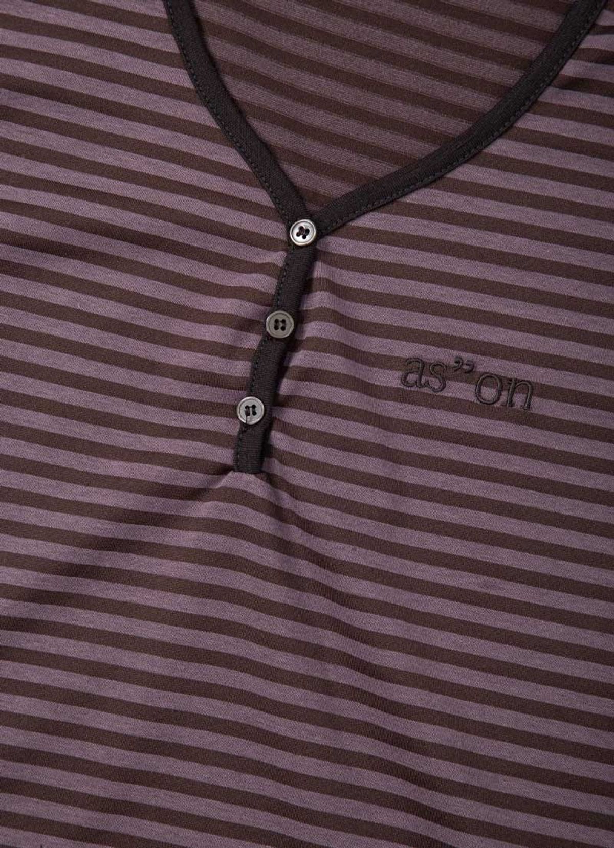 애즈온(ASON) CANDY STRIPE T / PURPLE