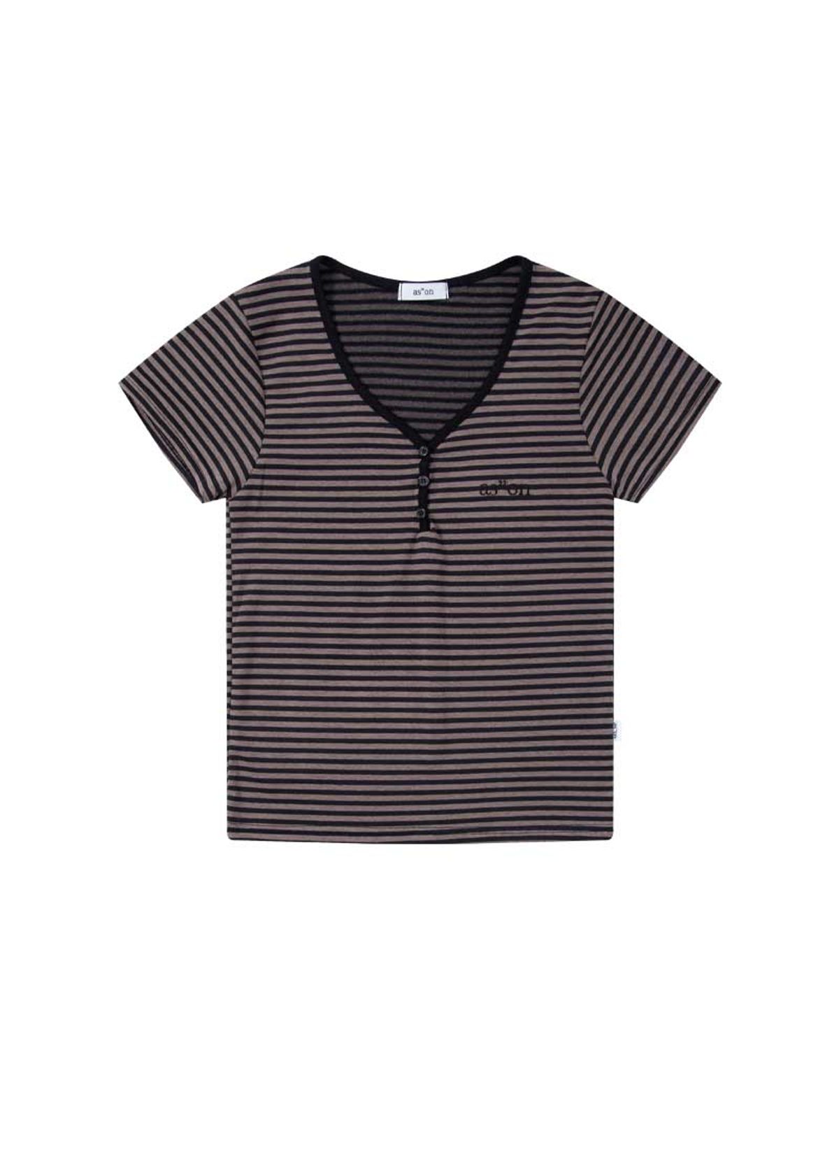 애즈온(ASON) CANDY STRIPE T / BLACK