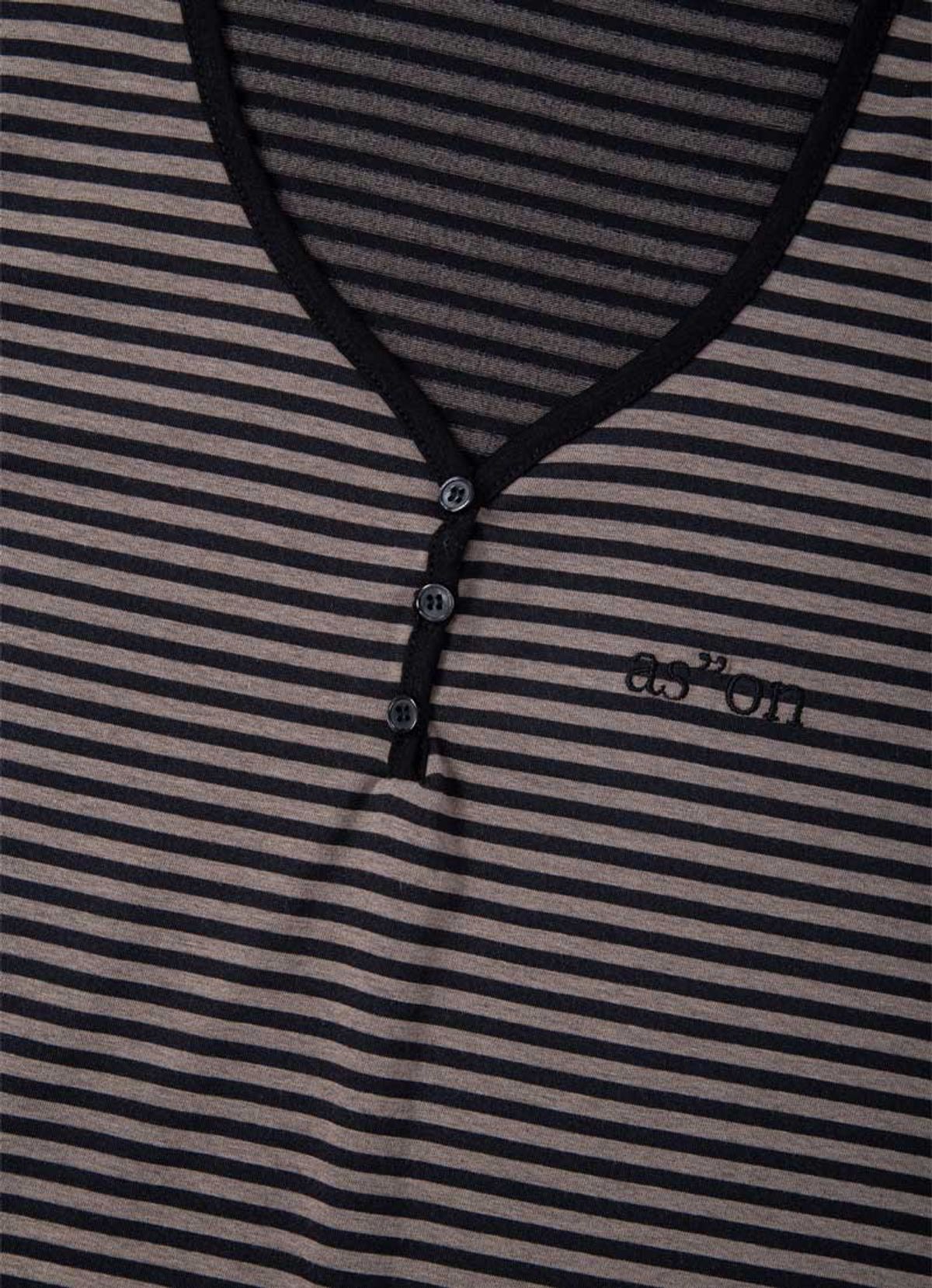 애즈온(ASON) CANDY STRIPE T / BLACK