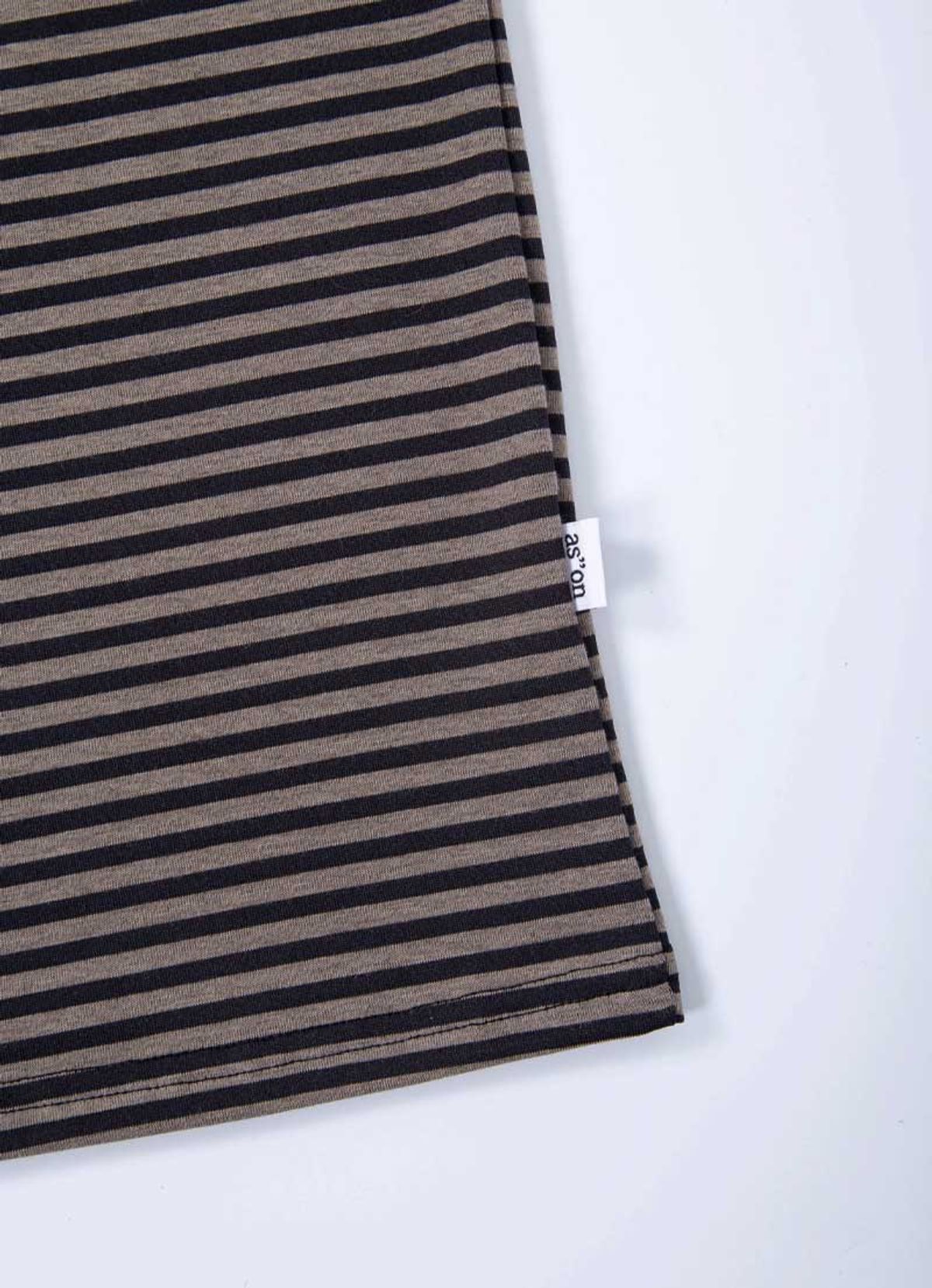 애즈온(ASON) CANDY STRIPE T / BLACK