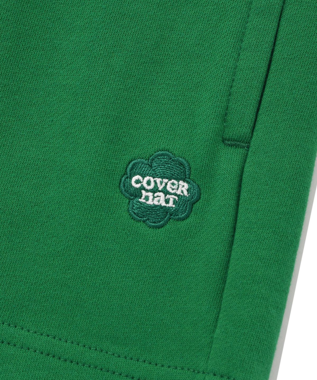 커버낫 우먼(COVERNAT WOMAN) 우먼 클로버하트 스웻 쇼츠 Green