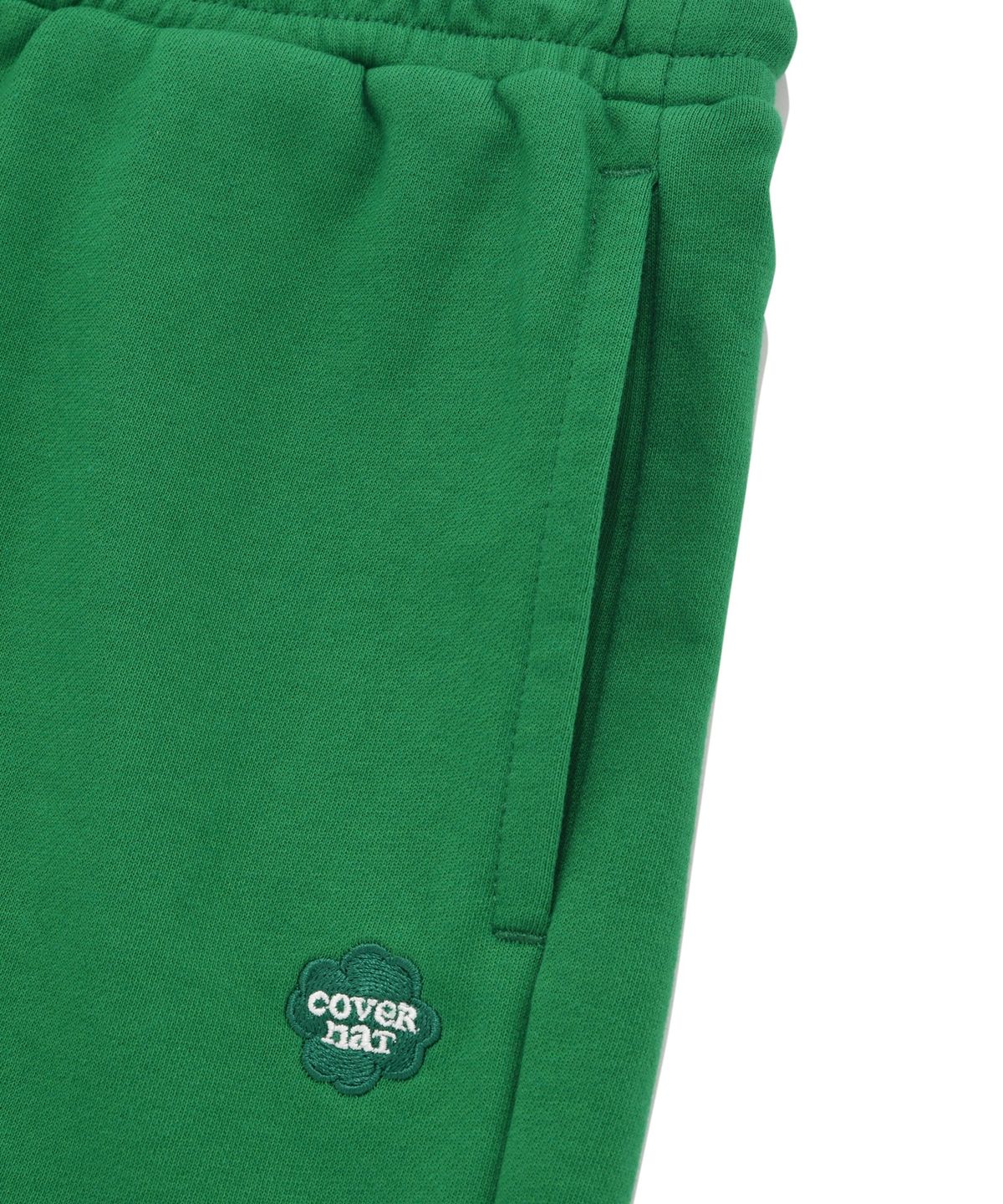 커버낫 우먼(COVERNAT WOMAN) 우먼 클로버하트 스웻 쇼츠 Green