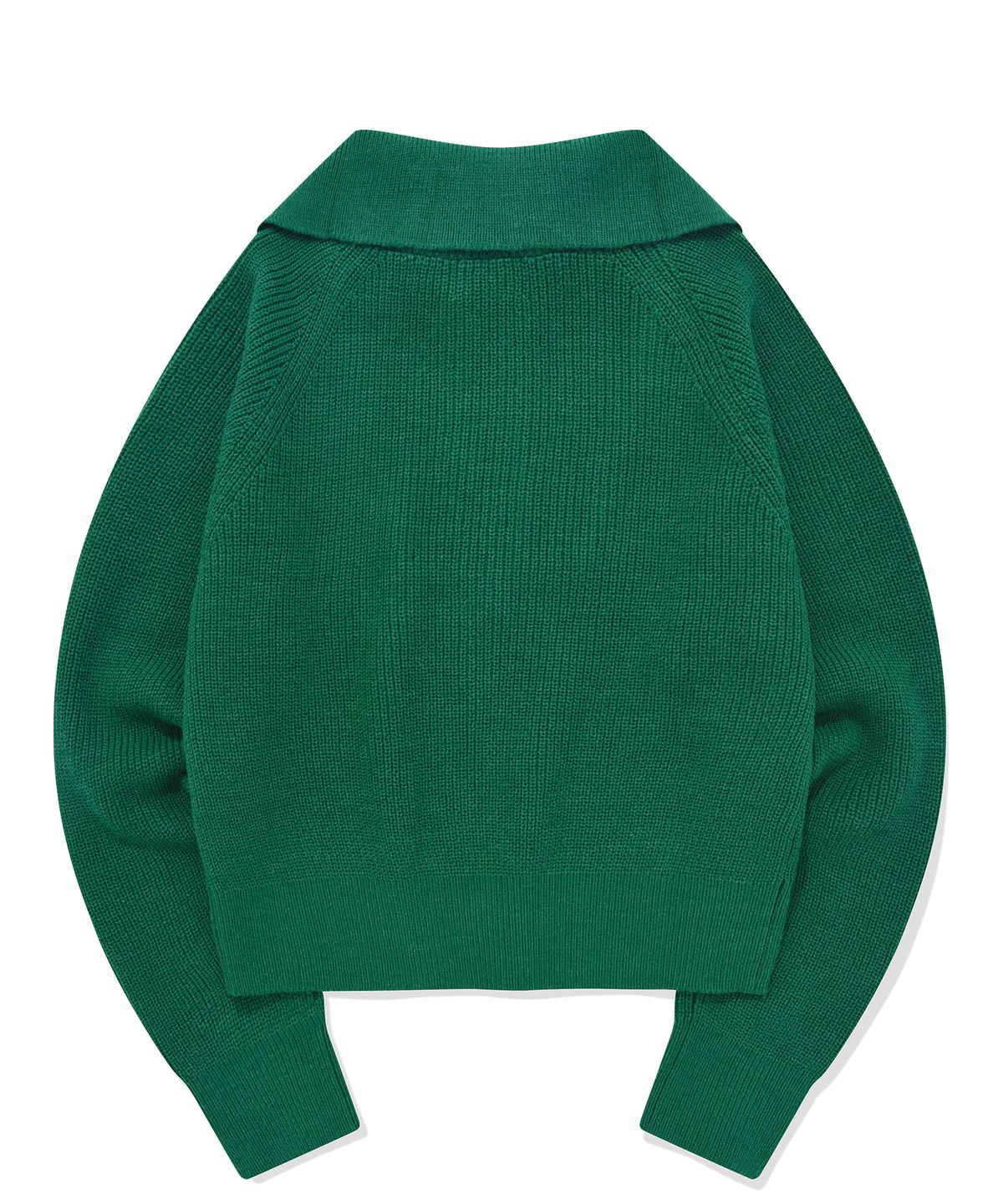 커버낫 우먼(COVERNAT WOMAN) 우먼 클로버하트 하프 집업 니트 Green