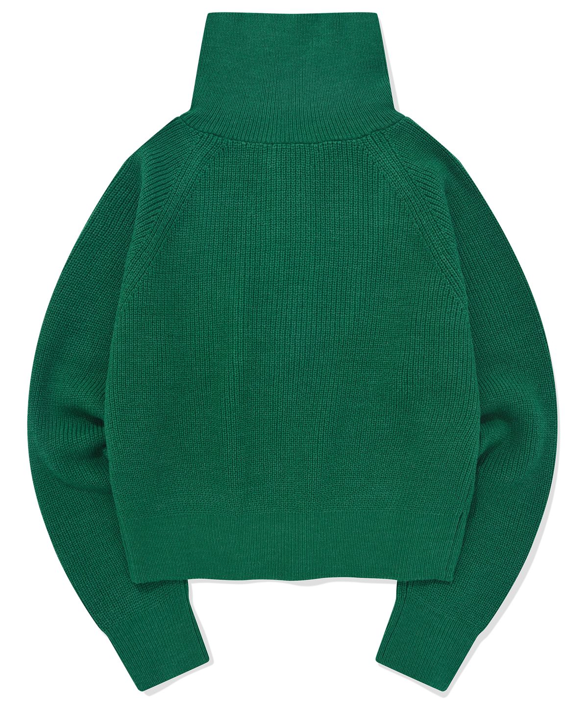 커버낫 우먼(COVERNAT WOMAN) 우먼 클로버하트 하프 집업 니트 Green