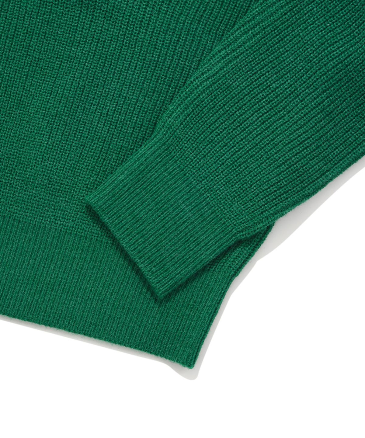 커버낫 우먼(COVERNAT WOMAN) 우먼 클로버하트 하프 집업 니트 Green