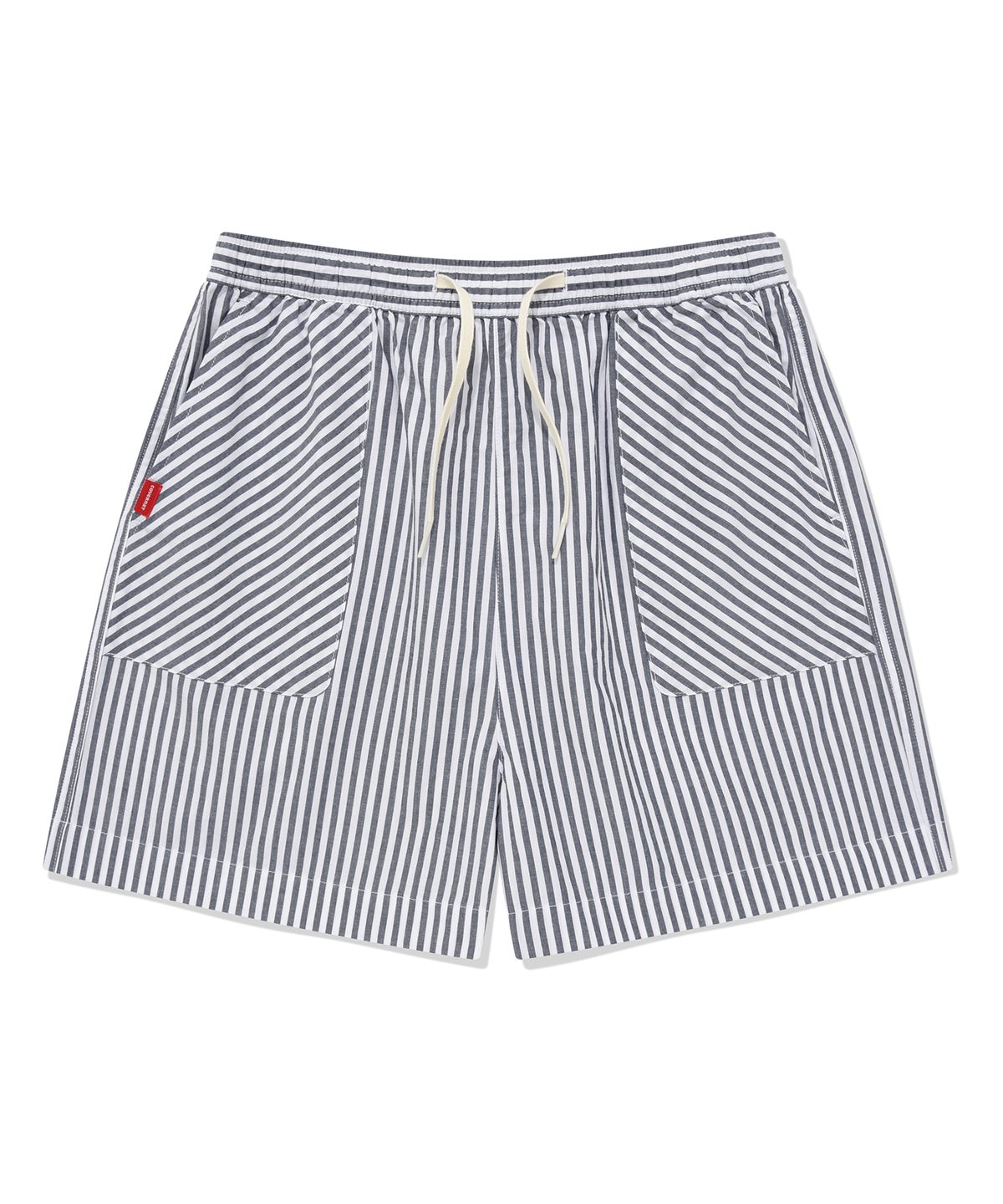 커버낫 우먼(COVERNAT WOMAN) 우먼 스트라이프 박서 쇼츠 Navy