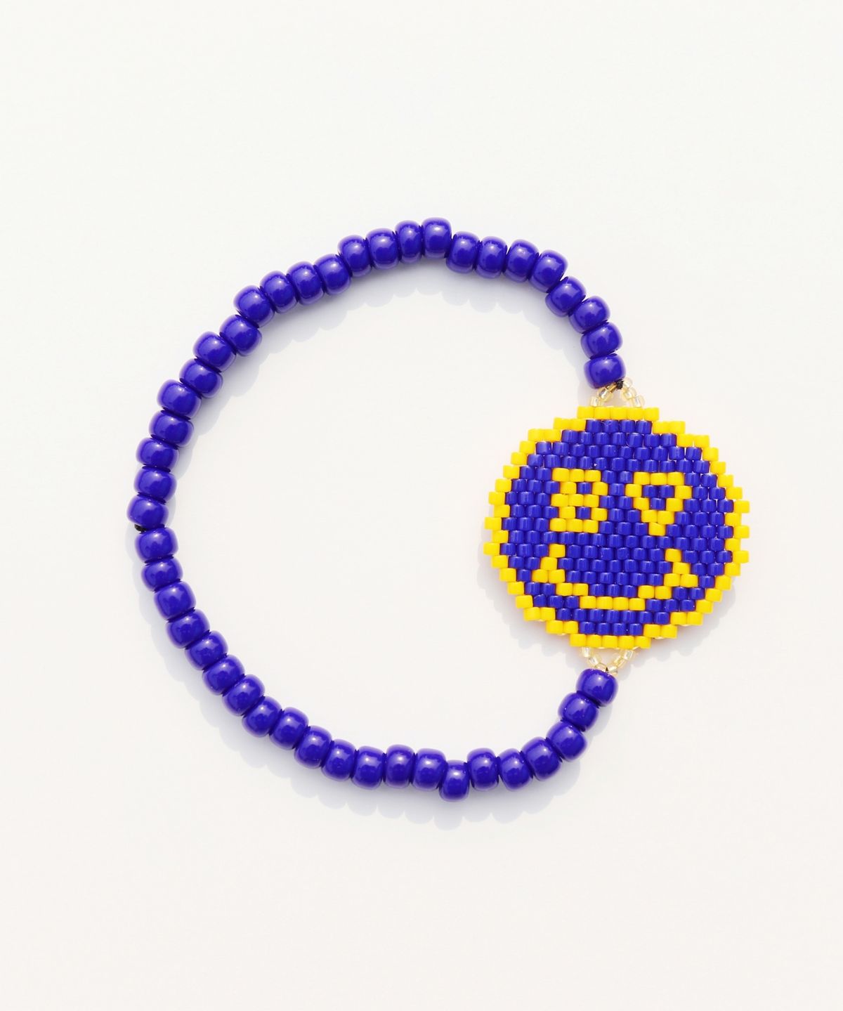 봉보(BONBEAU) Delika smile charm banding Bracelet 델리카 비즈 스마일 참 밴딩 팔찌