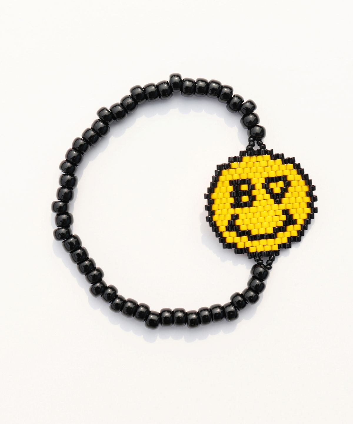 봉보(BONBEAU) Delika smile charm banding Bracelet 델리카 비즈 스마일 참 밴딩 팔찌